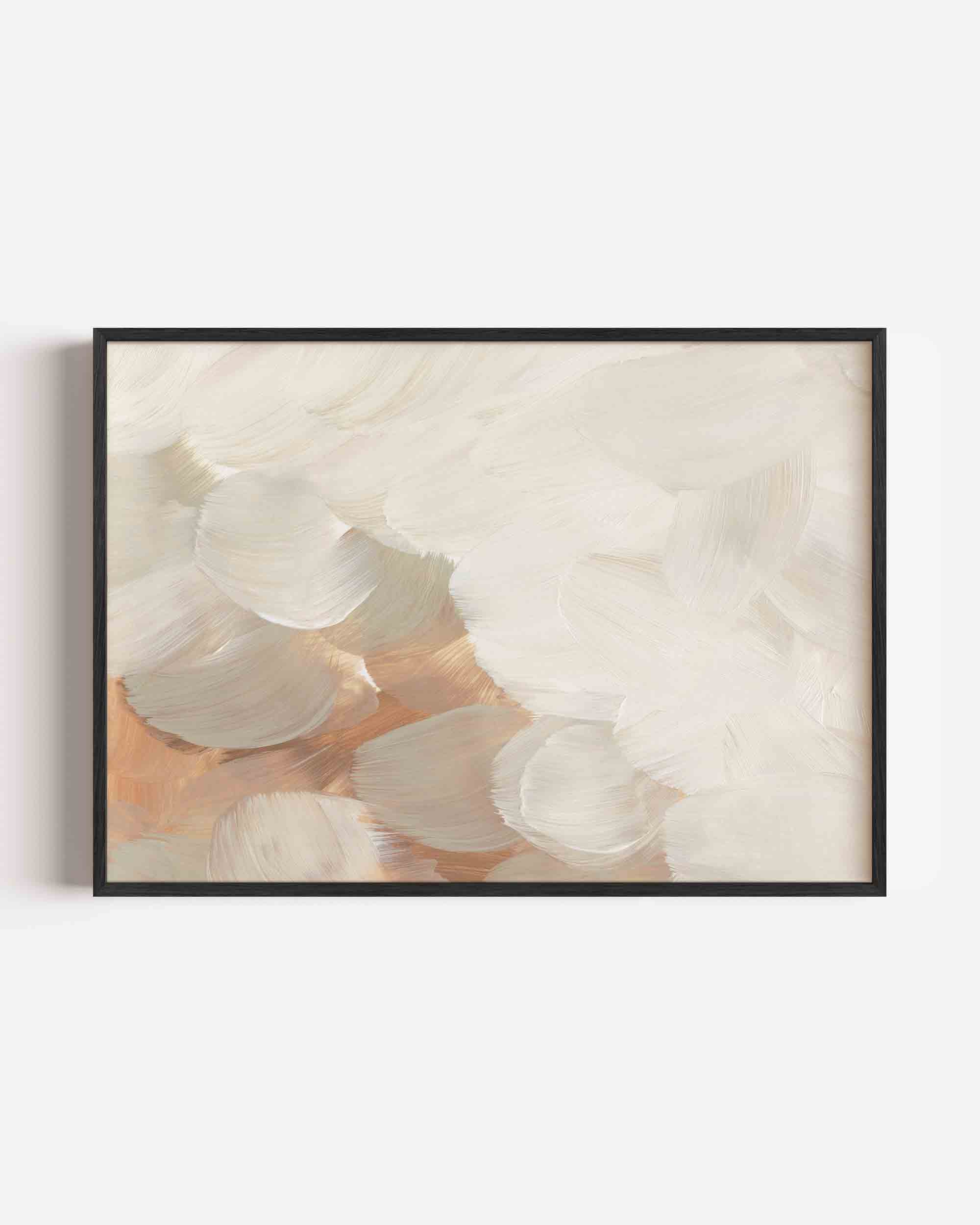 Abstracte penseelstreken Poster