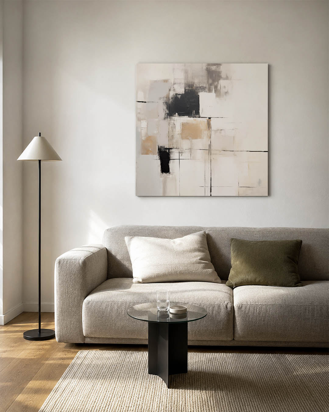 Geometrische compositie Kunstwerk