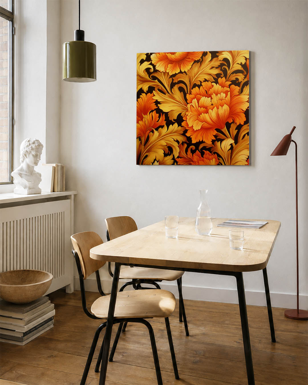 Bloemrijke patronen Kunstwerk