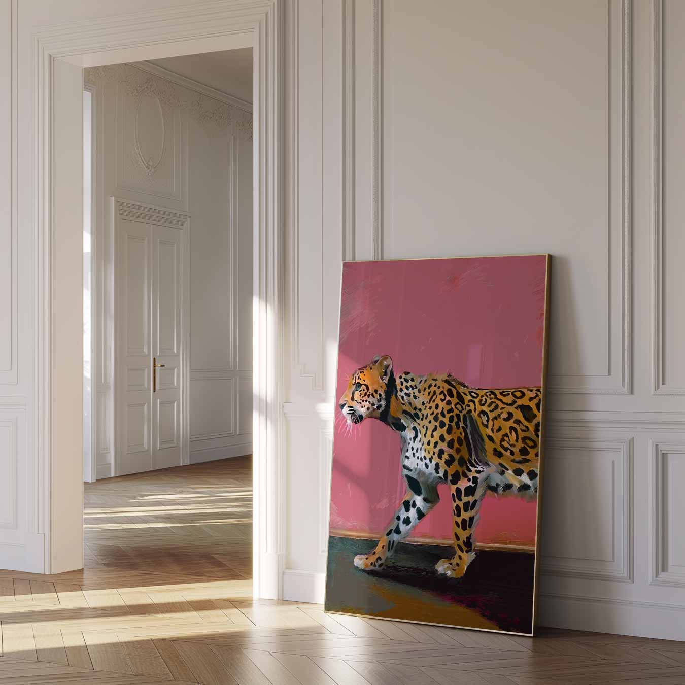 Stijlvolle Luipaard Wandposter-WallArtistic