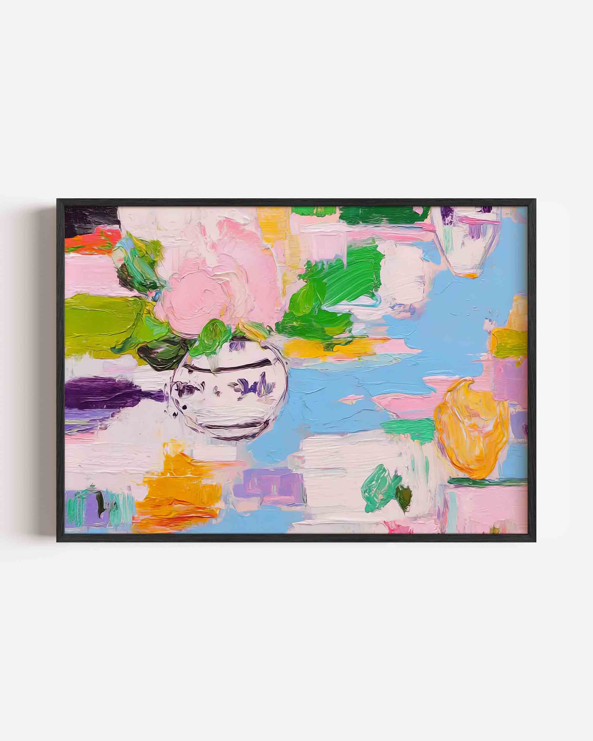Bloemen in vaas Poster