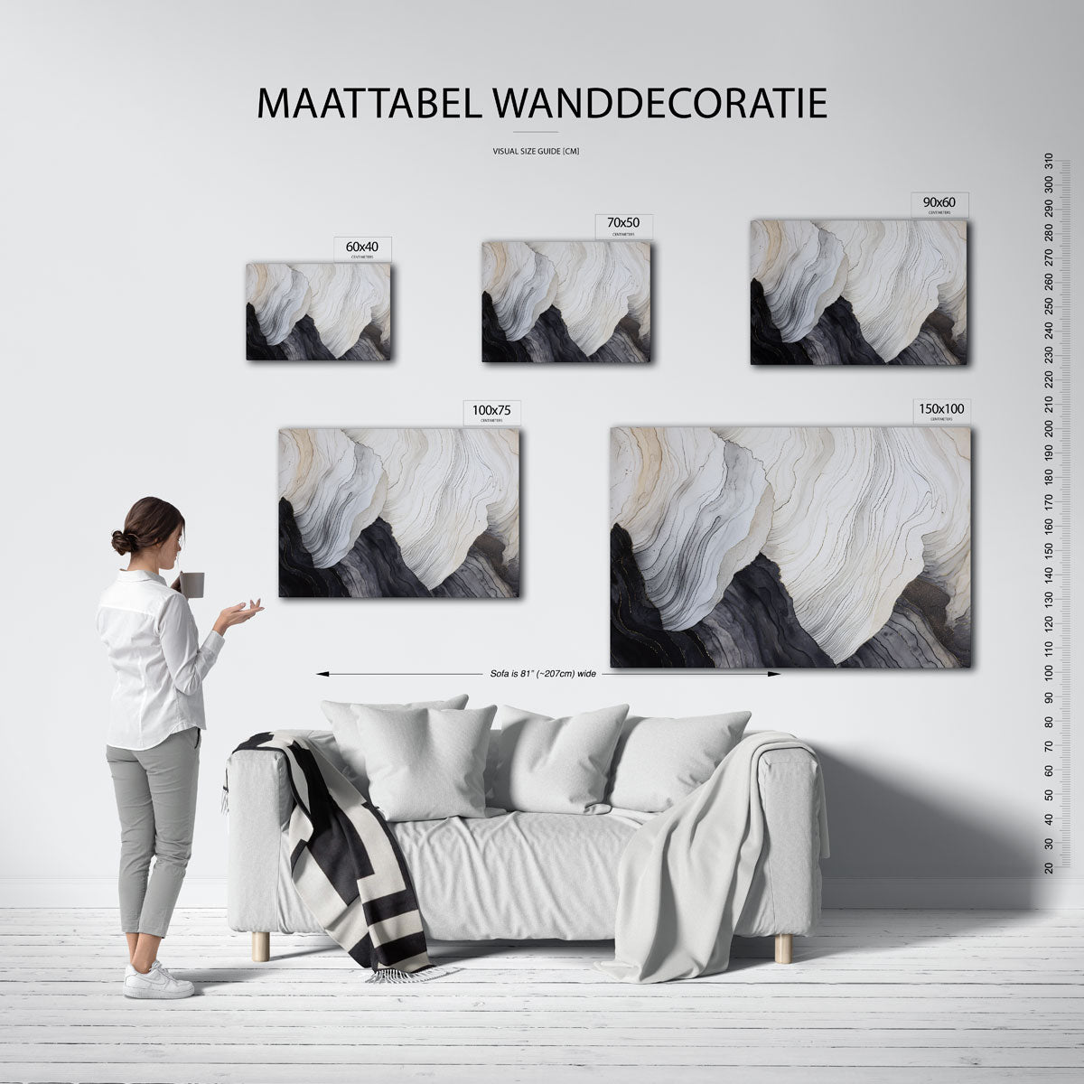 Organische lijnen Kunstwerk