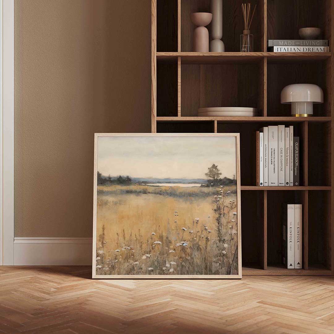 Landschap met bloemen Poster
