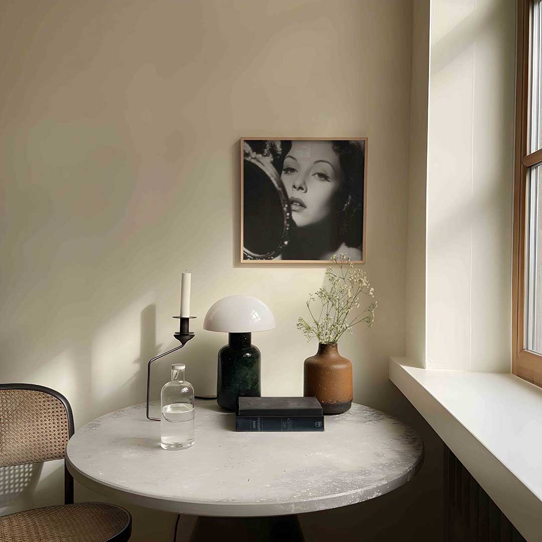 Vrouw met spiegel Poster