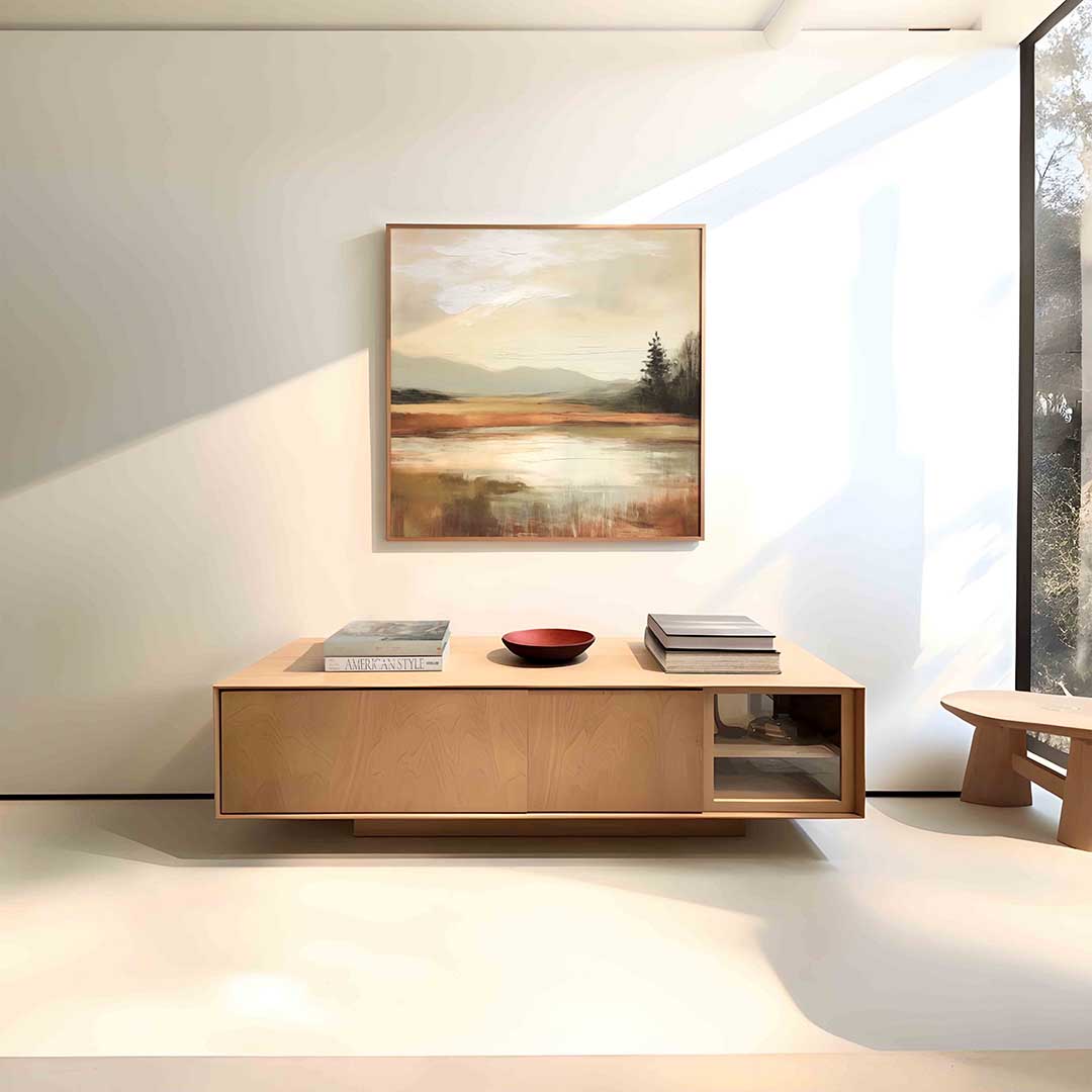 Landschap met bomen Poster