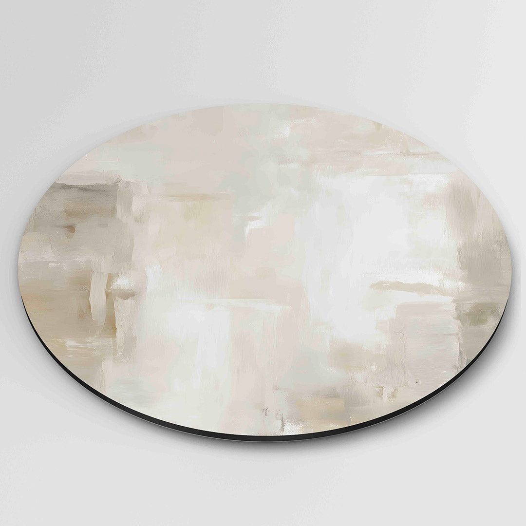 Abstracte beige Muurcirkel