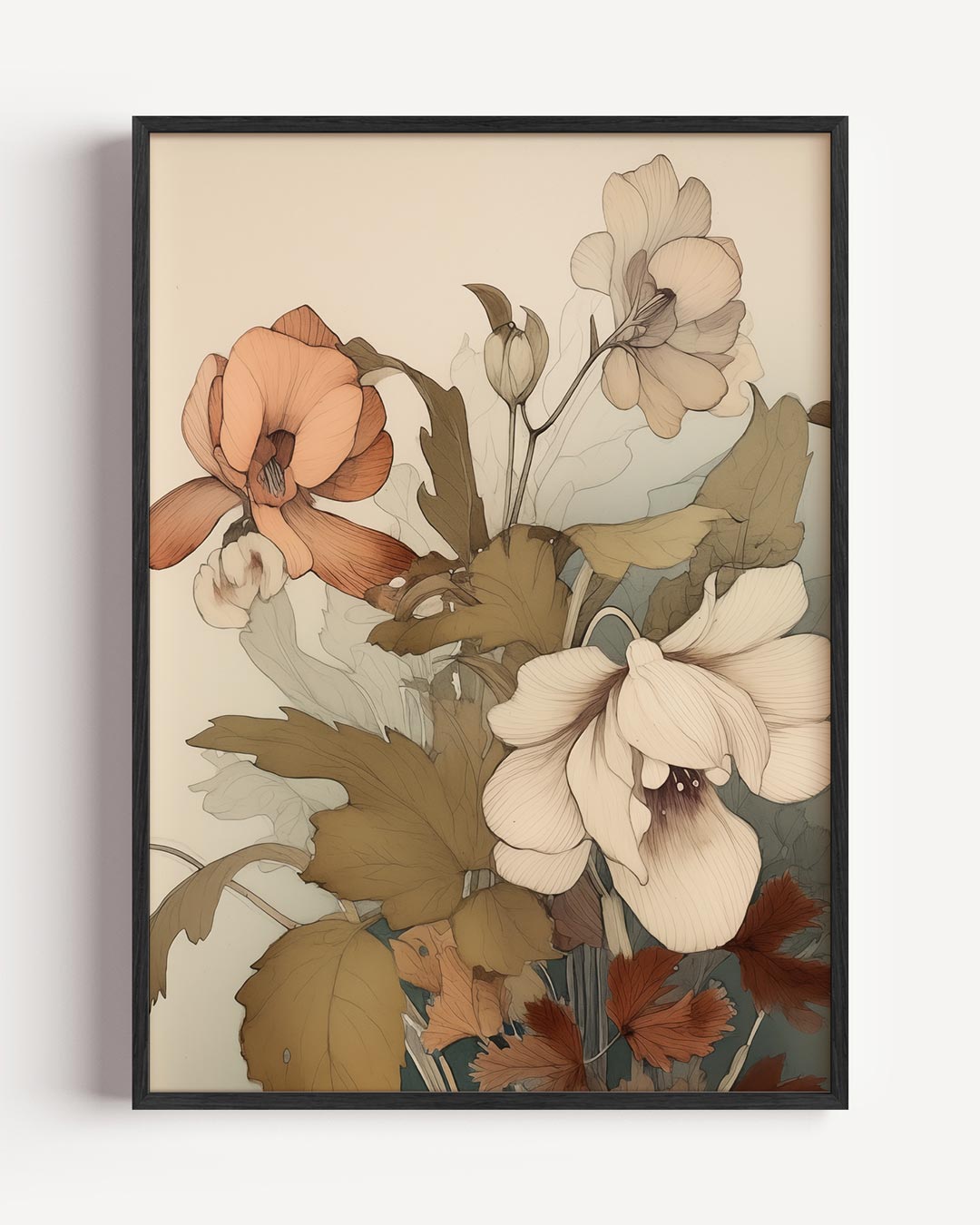 Elegante Bloemenpracht Poster-WallArtistic