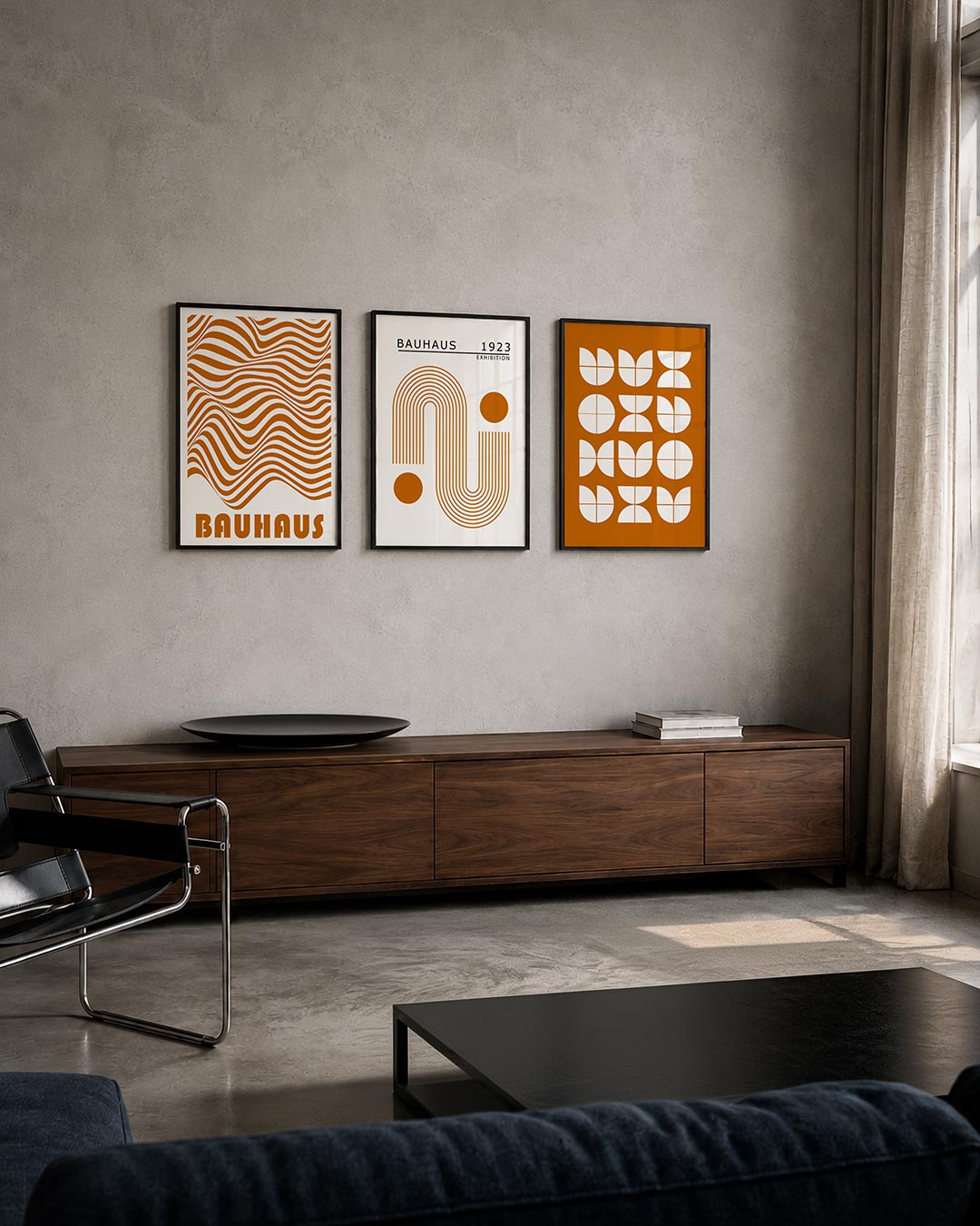 Golvend lijnenspel Posterset