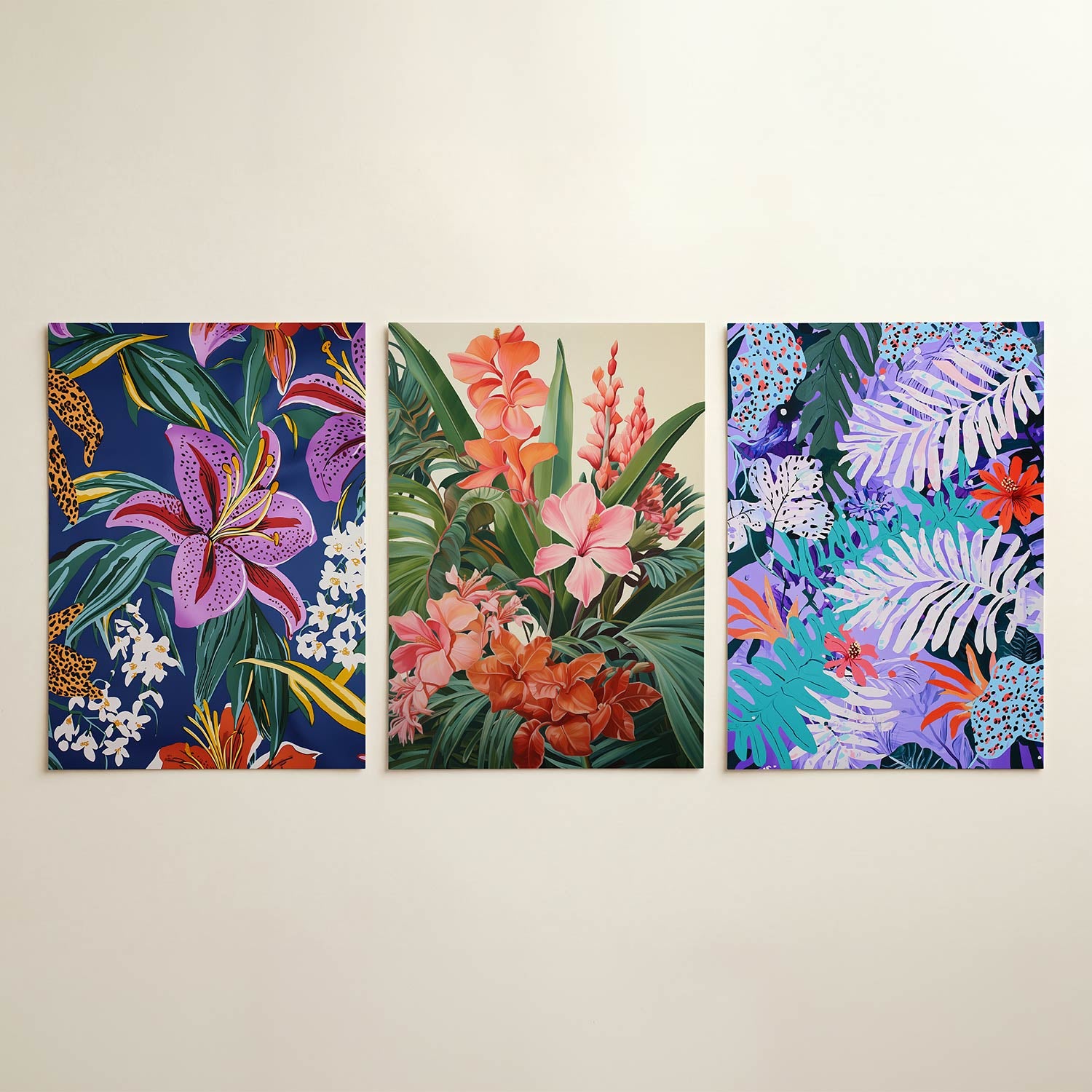 Bloemrijke kleurenpracht Posterset