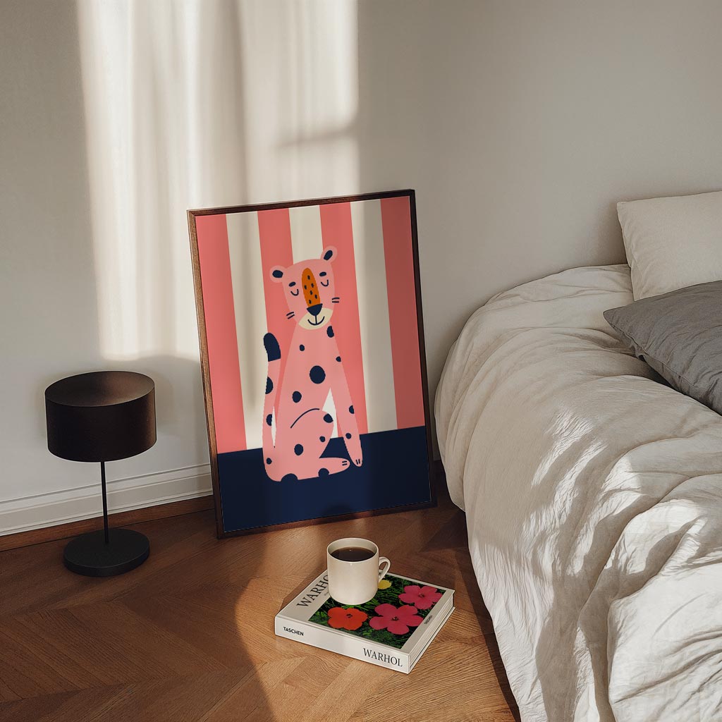 Schattige Luipaard Poster-WallArtistic