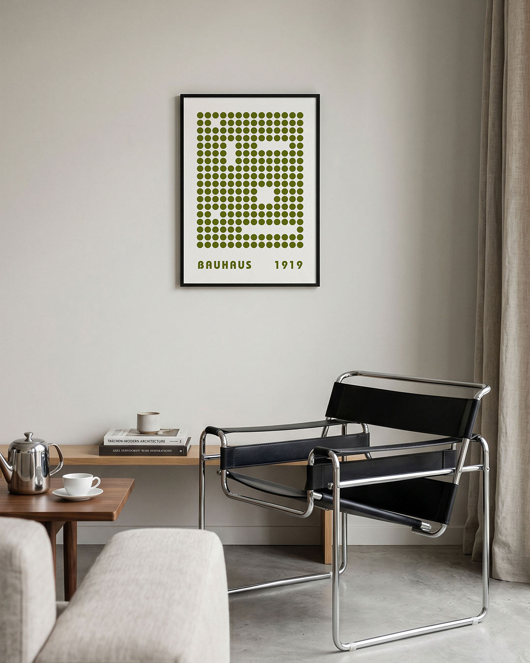 Puntpatroon en typografie Poster