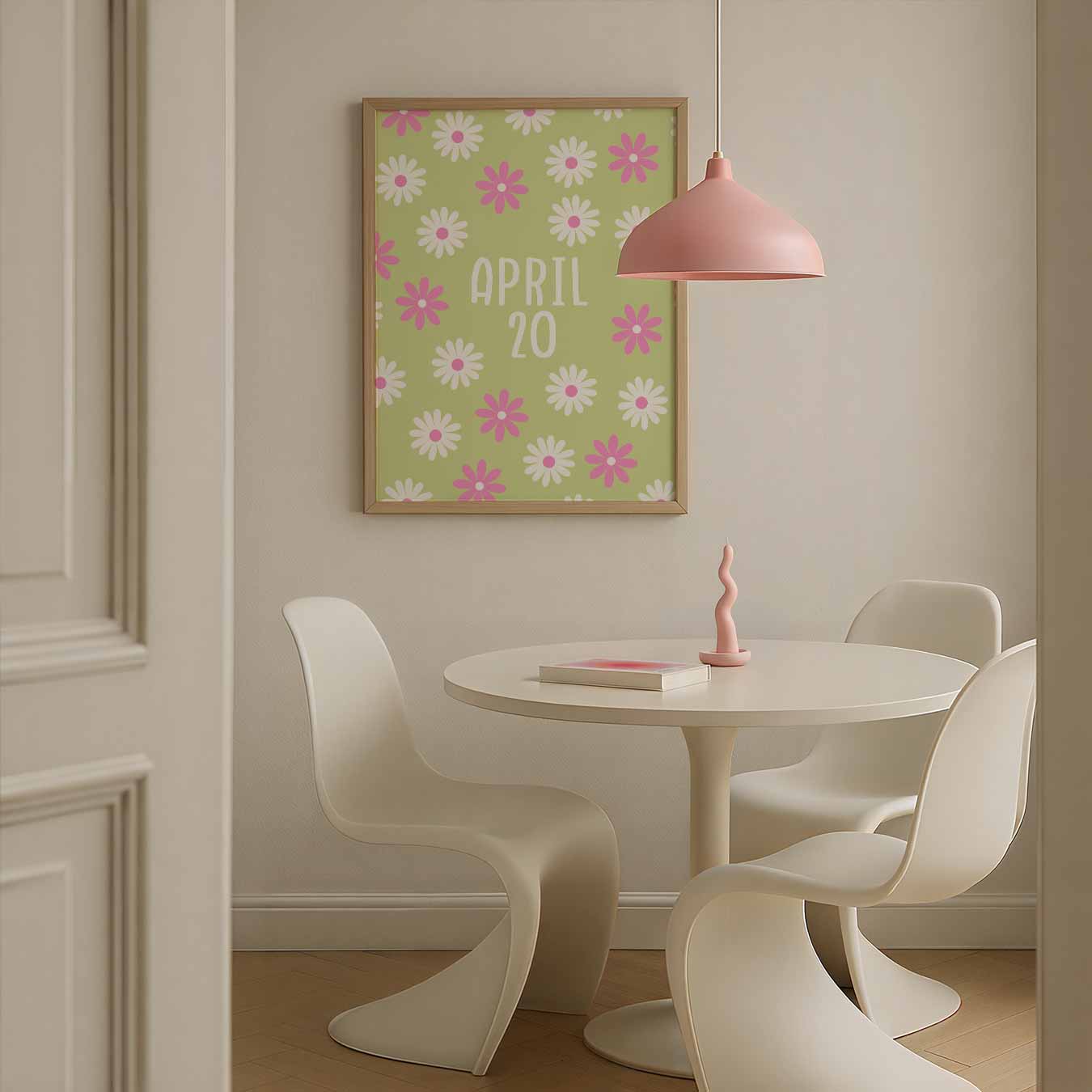 Vrolijke Bloemen Kalenderposter-WallArtistic