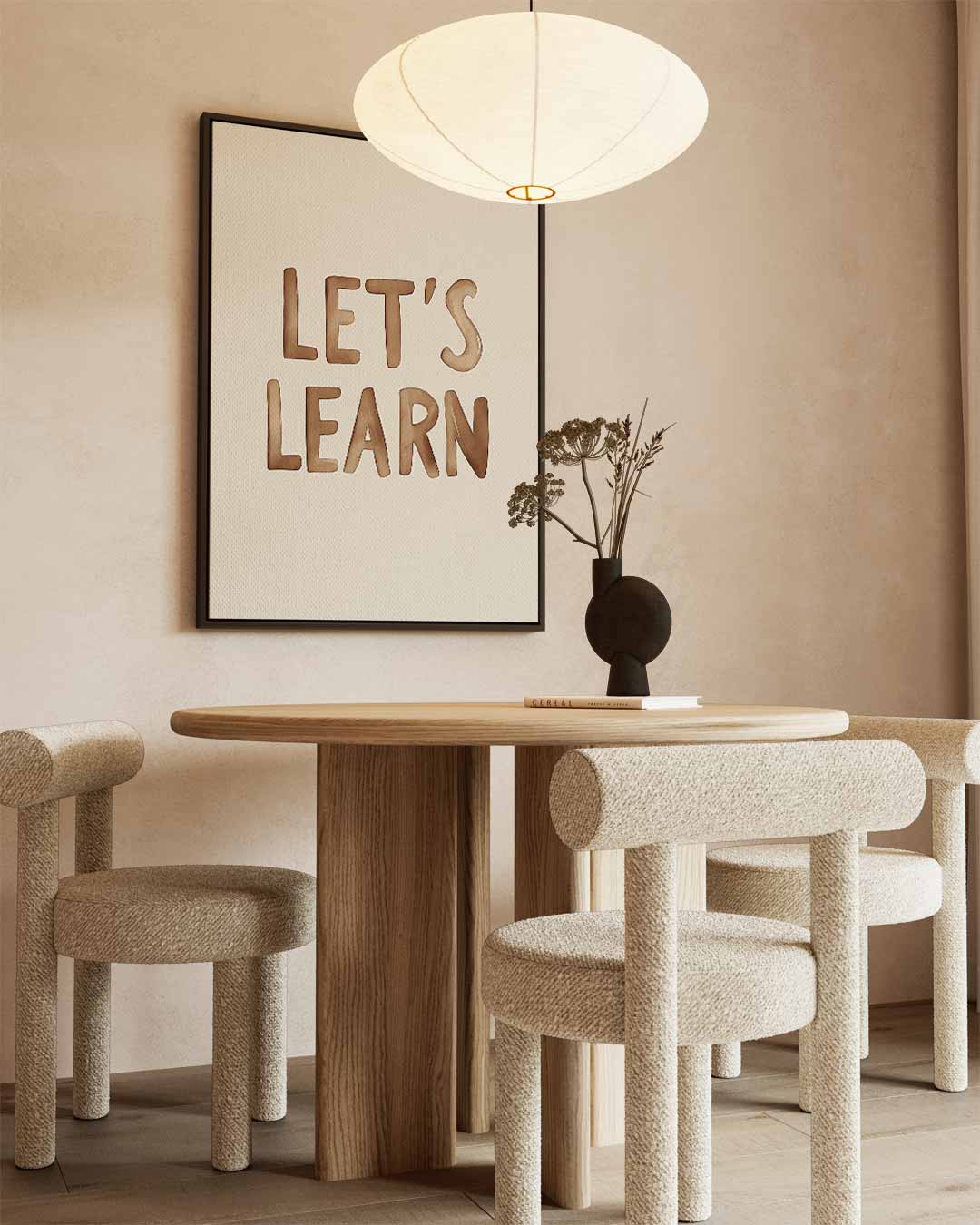 Let's Learn Inspirerende Poster Kunstwerk-canvas-dibond-plexiglas-wanddecoratie-WallArtistic