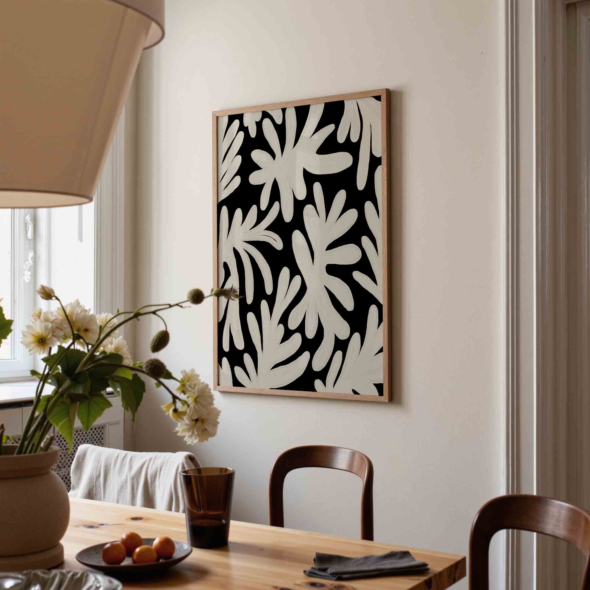 Abstracte bladeren Poster