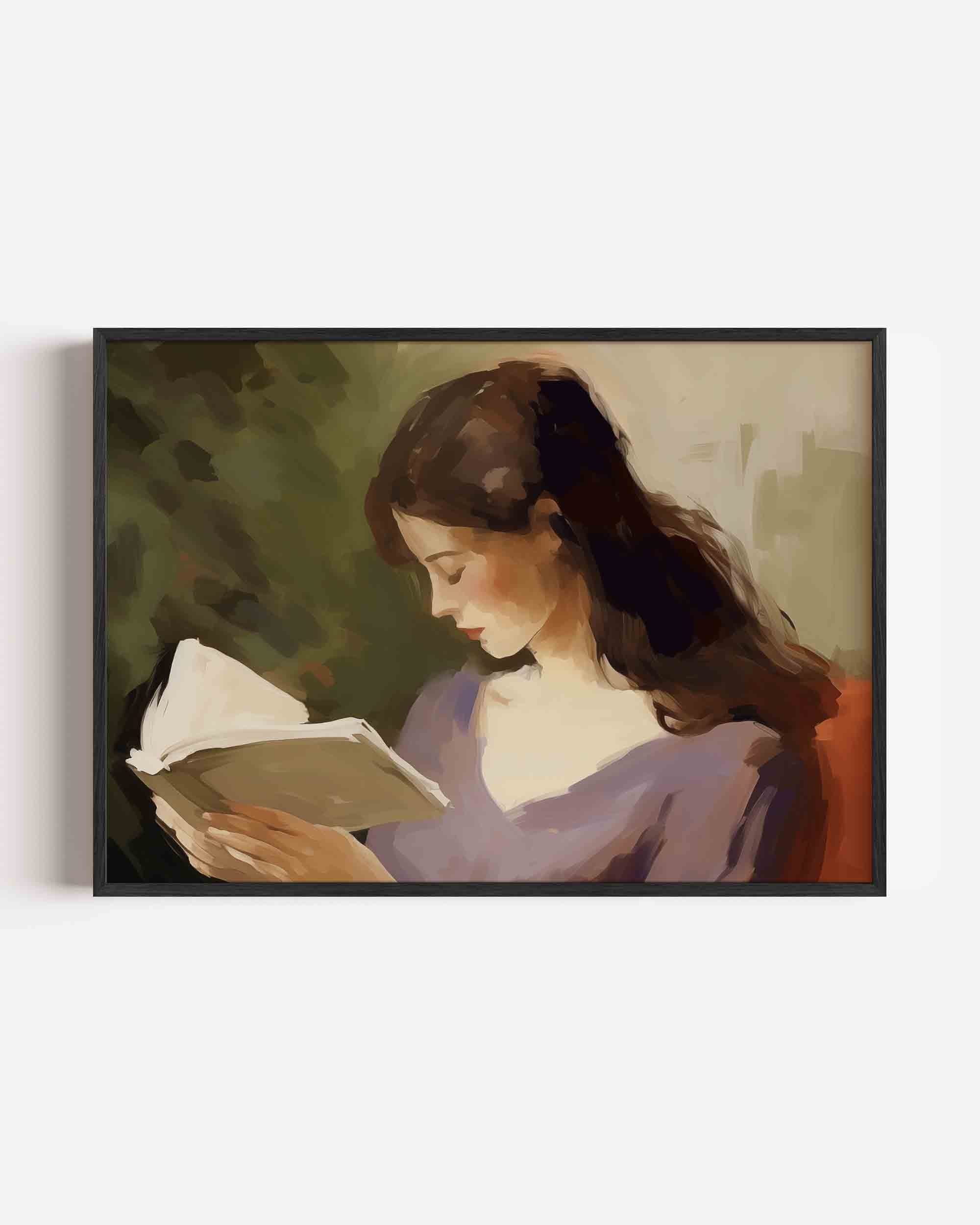 Lezende vrouw Poster