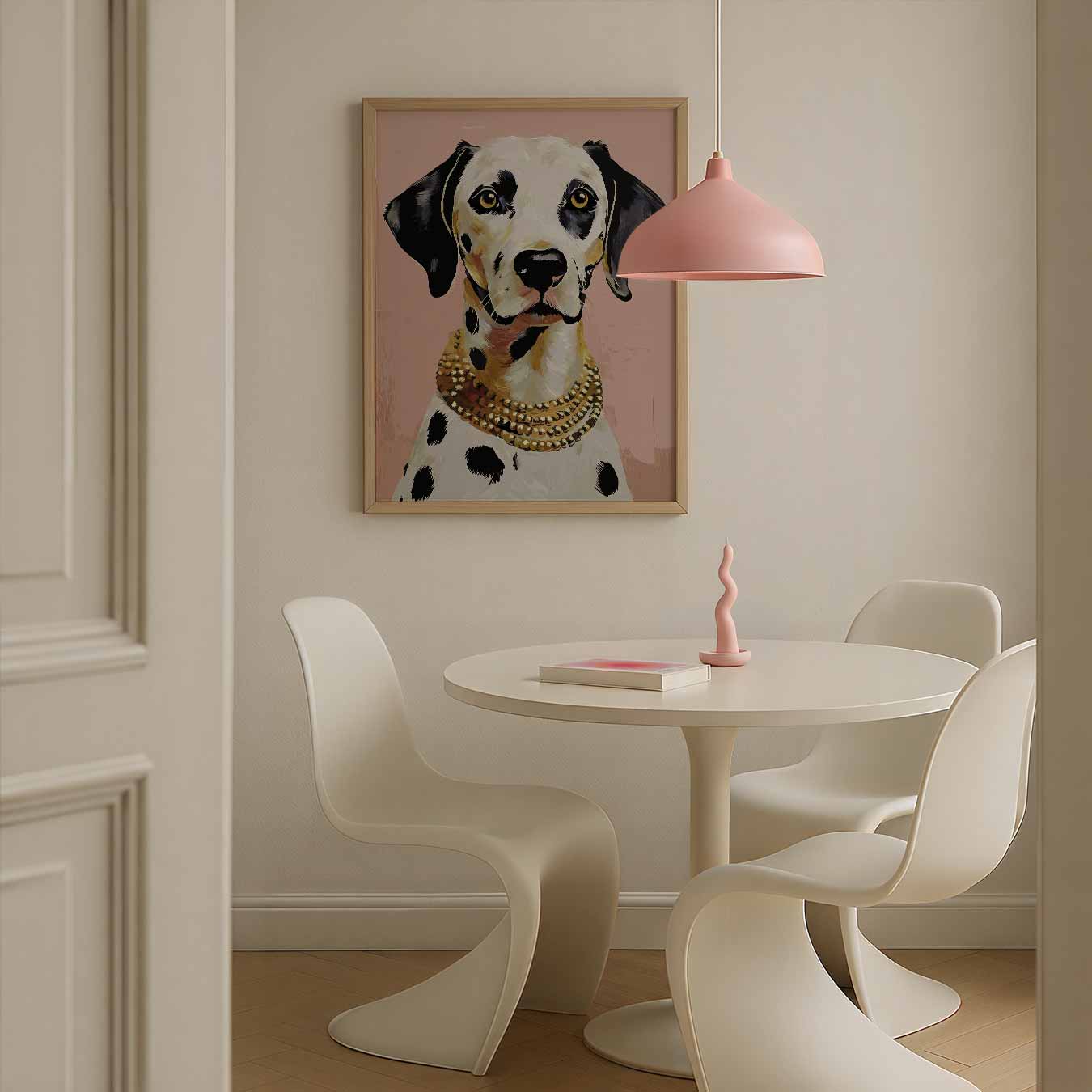 Stijlvolle Dalmatier Portret Poster-WallArtistic