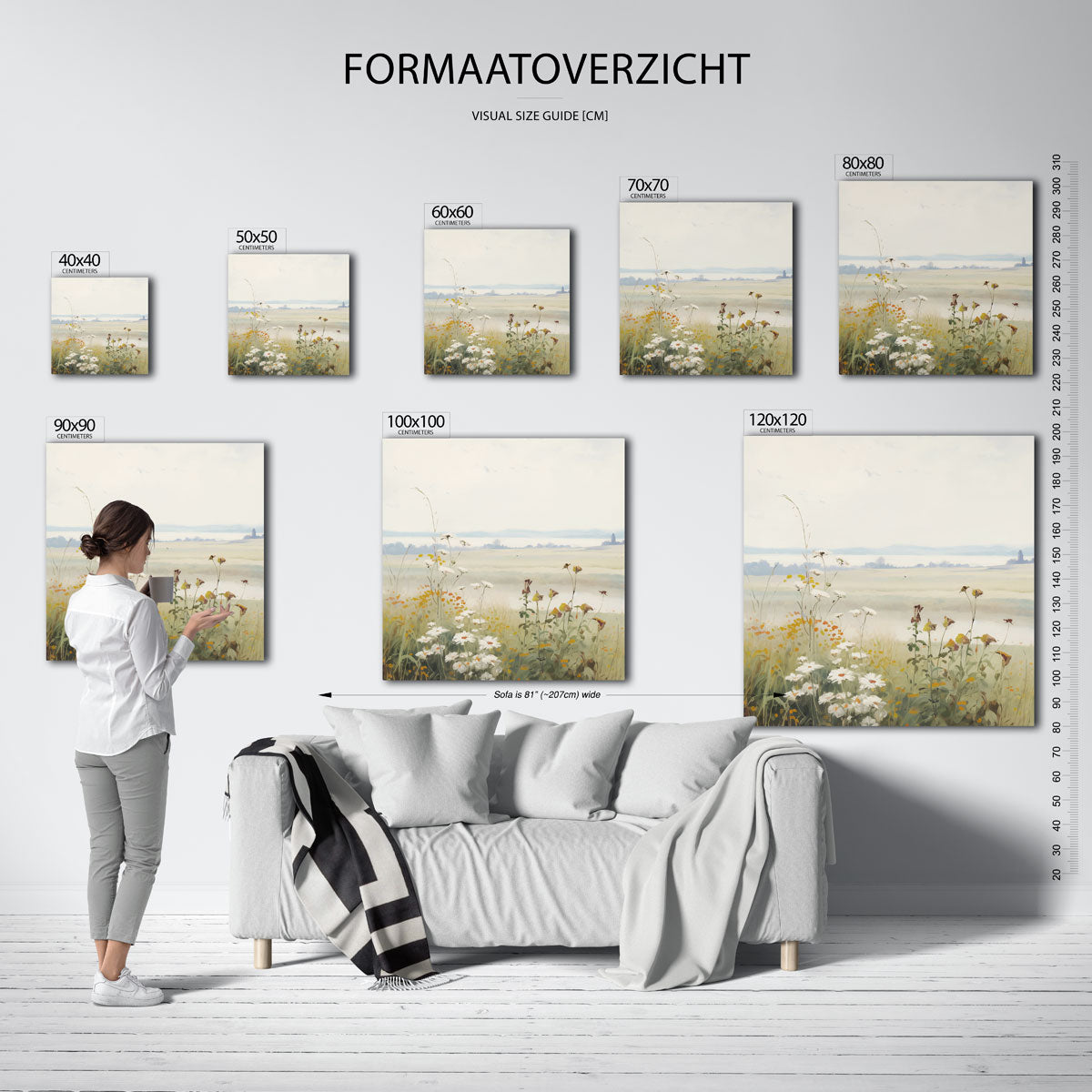 Bloemenveld Poster