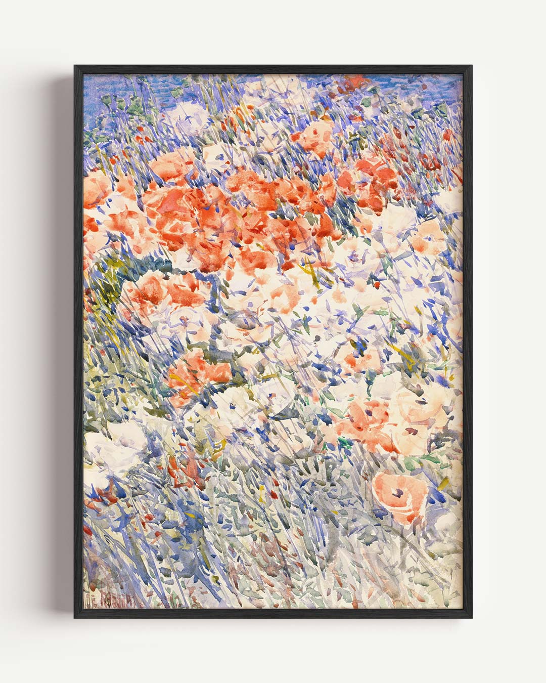 Bloemenveld in Impressionistische Stijl Poster-WallArtistic