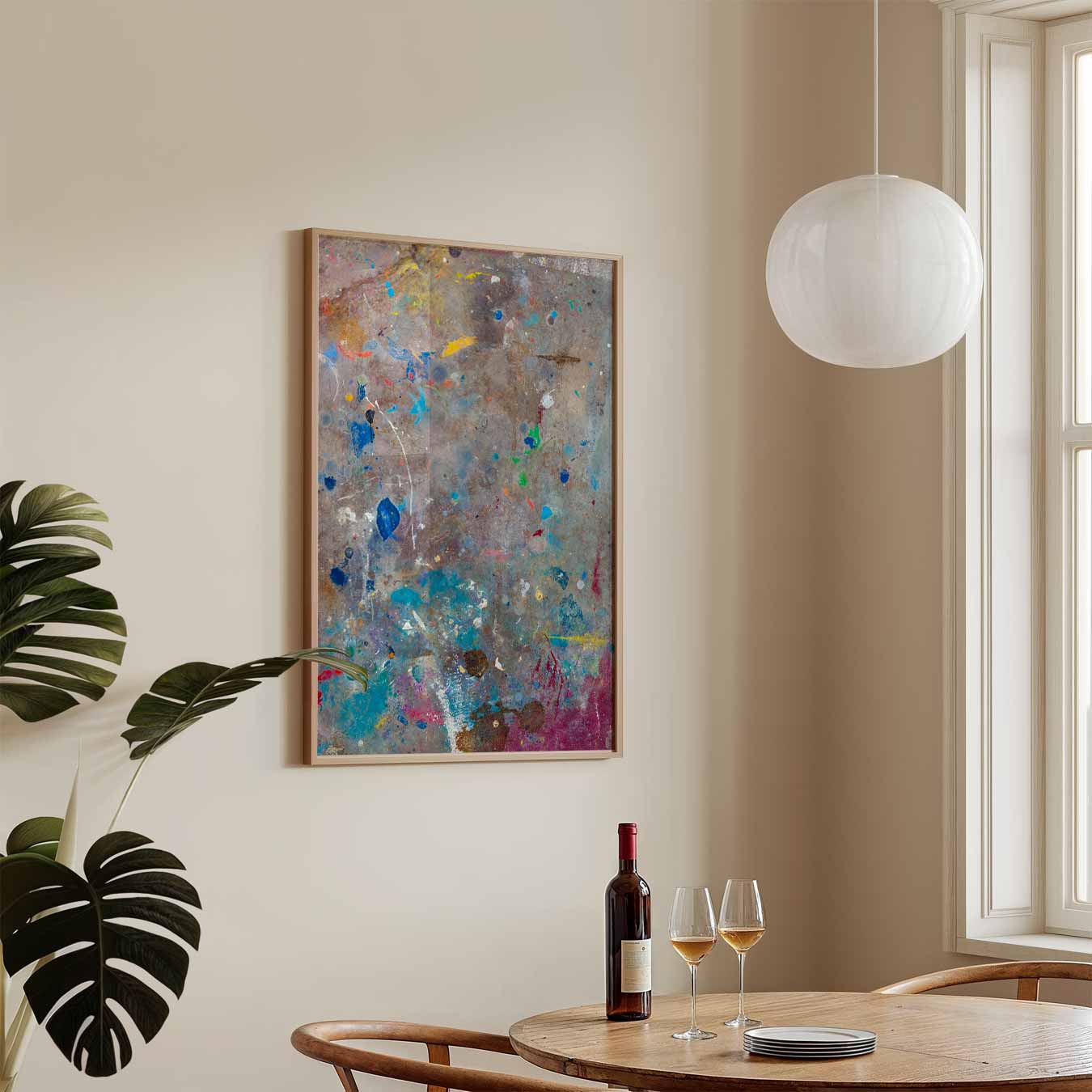 Abstracte Verfvlekken Poster-WallArtistic