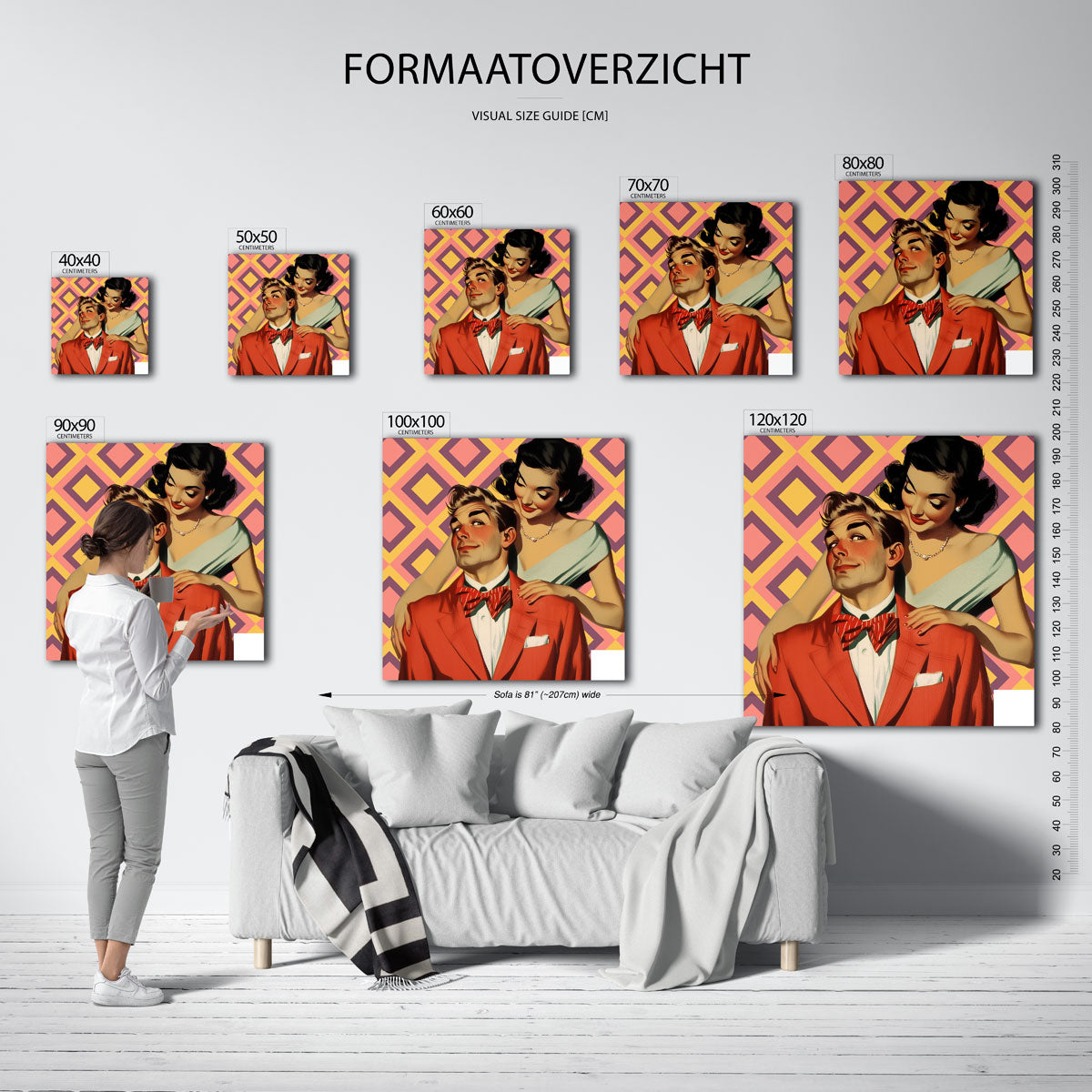 Stijlvol koppel Poster