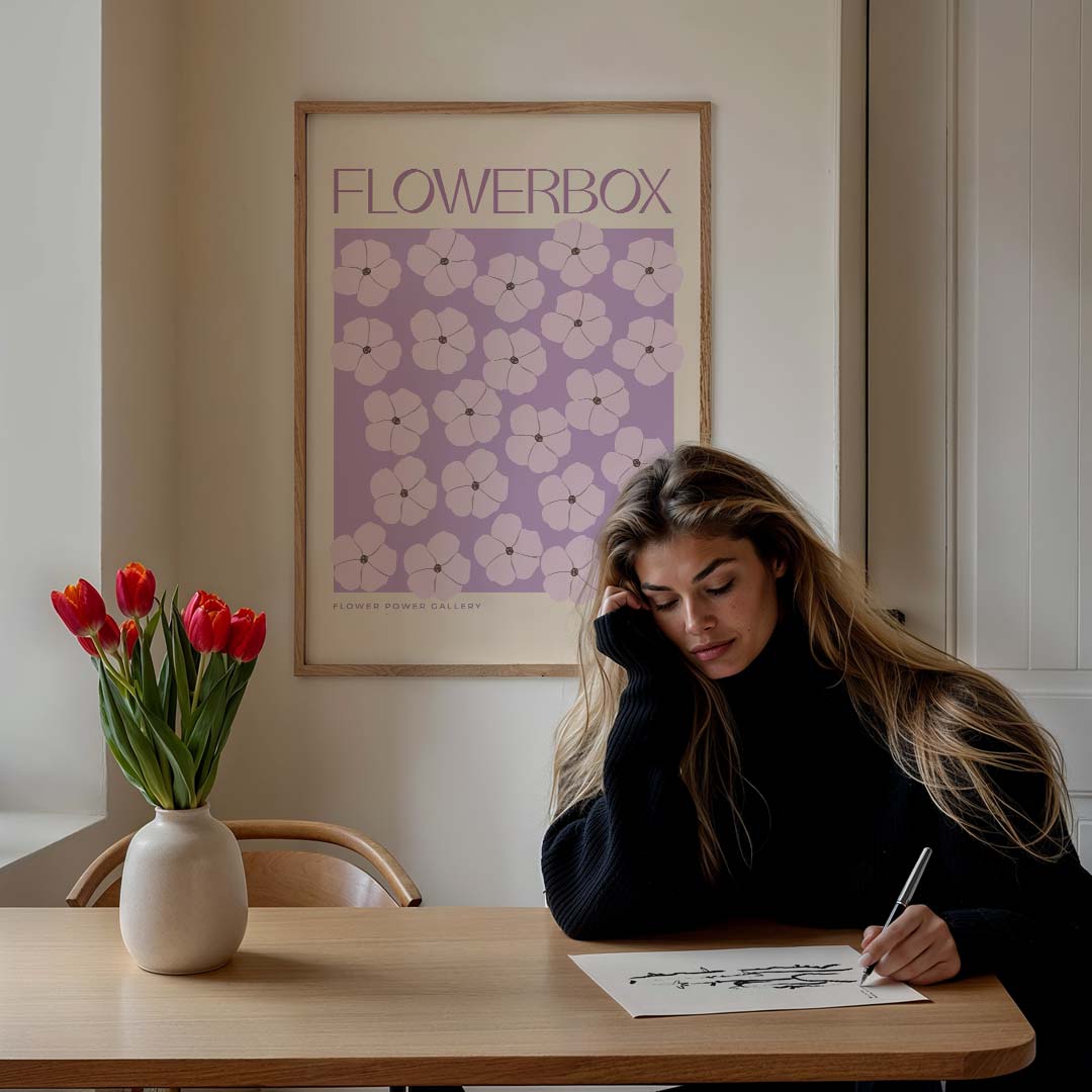 Vrolijke Bloemenpracht Poster-WallArtistic