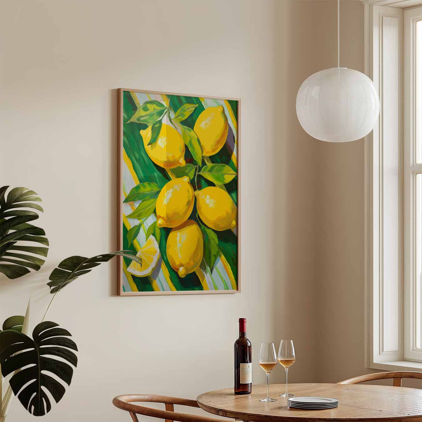 Vrolijke Citroen Oogst Poster-WallArtistic