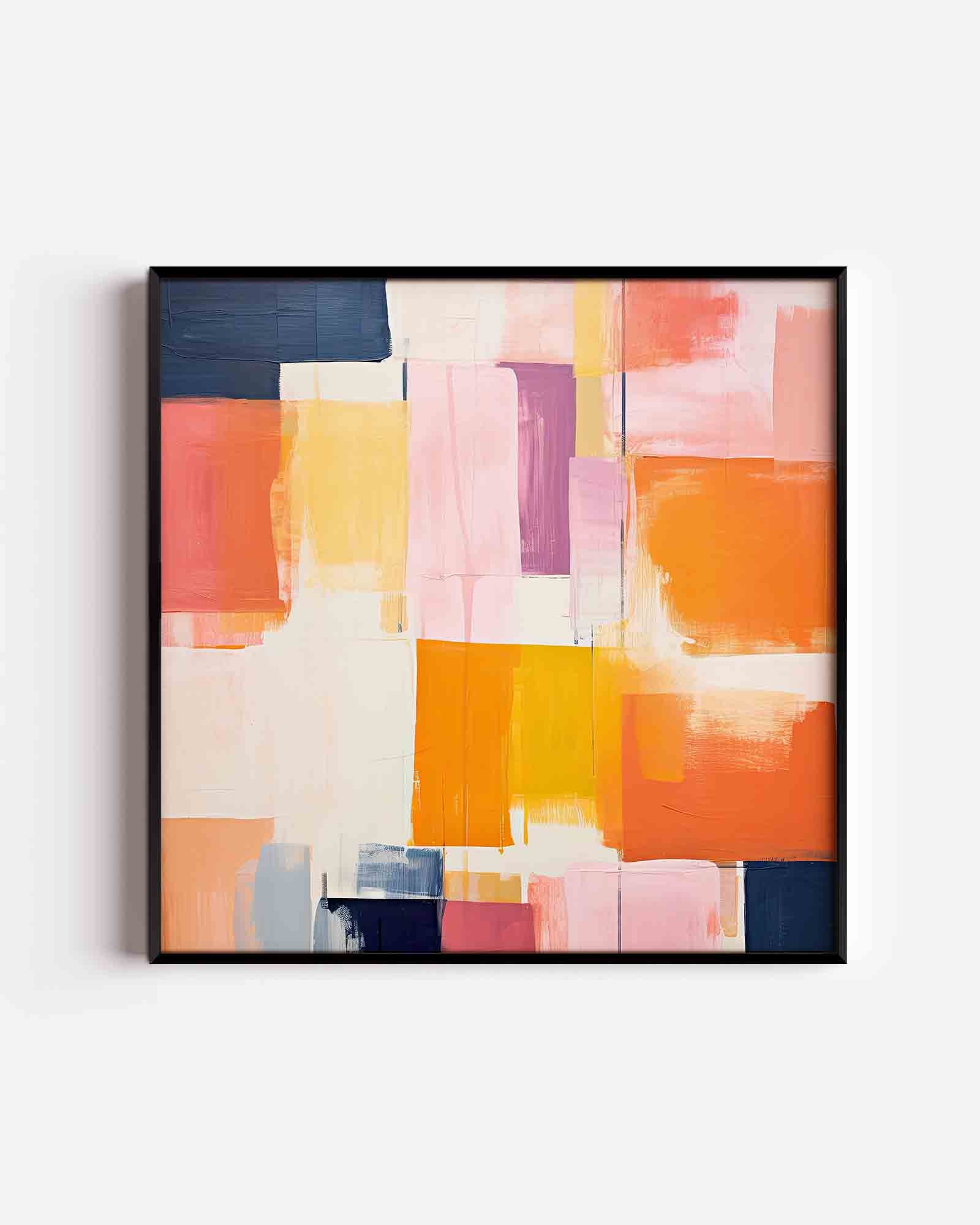 Kleurrijke abstracte vlakken Poster