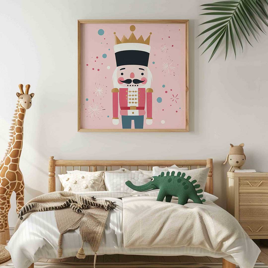Notenkraakfiguur met kroon Poster