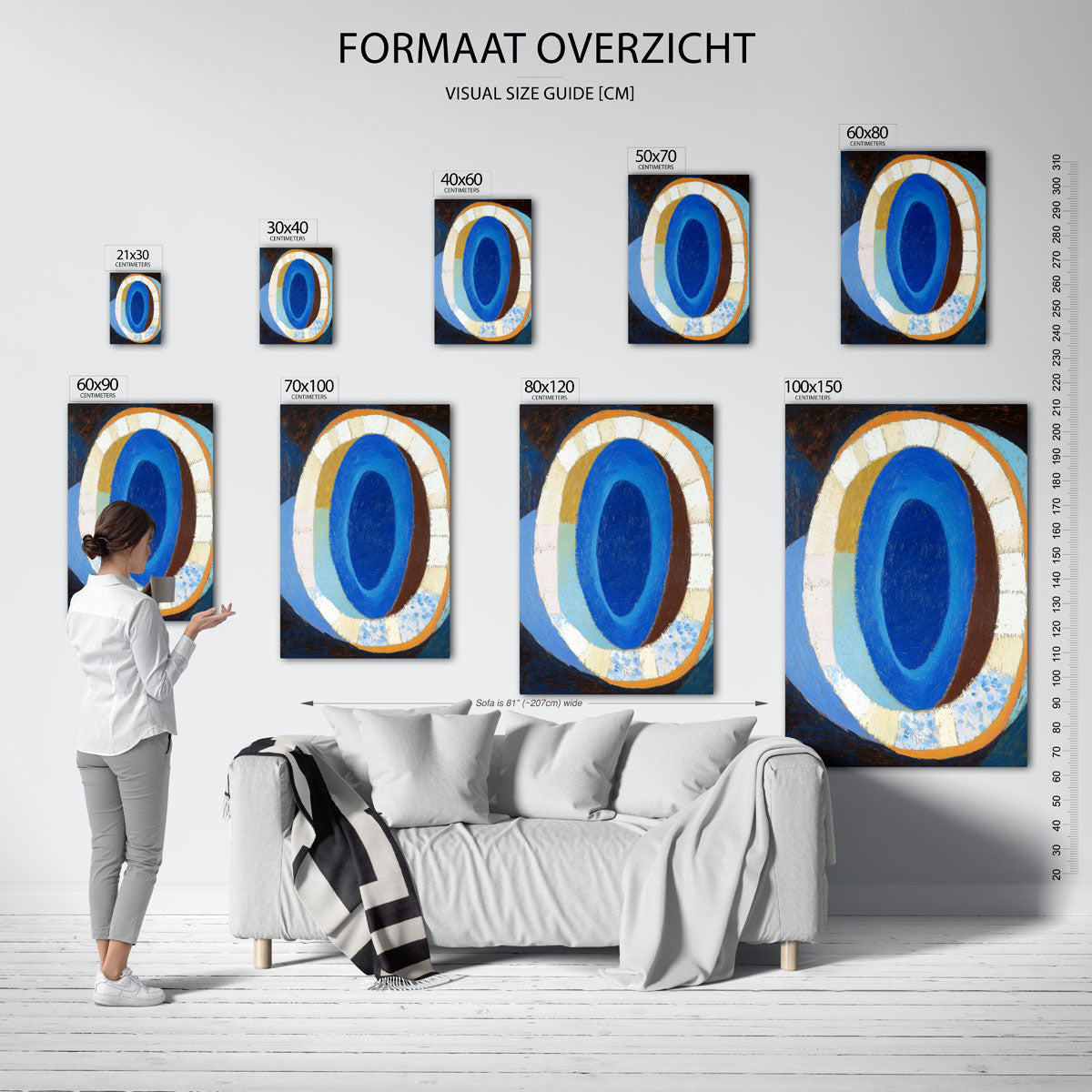 Ovale vormen Poster