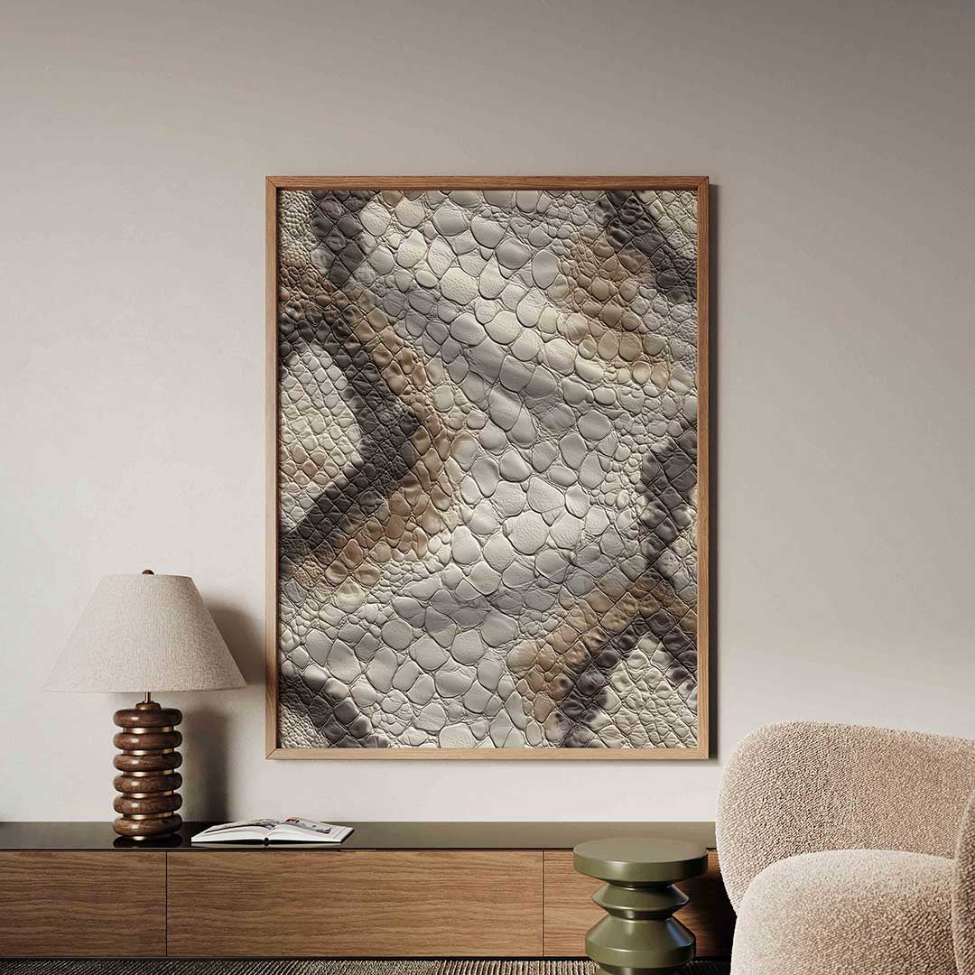 Reptieltextuur Poster