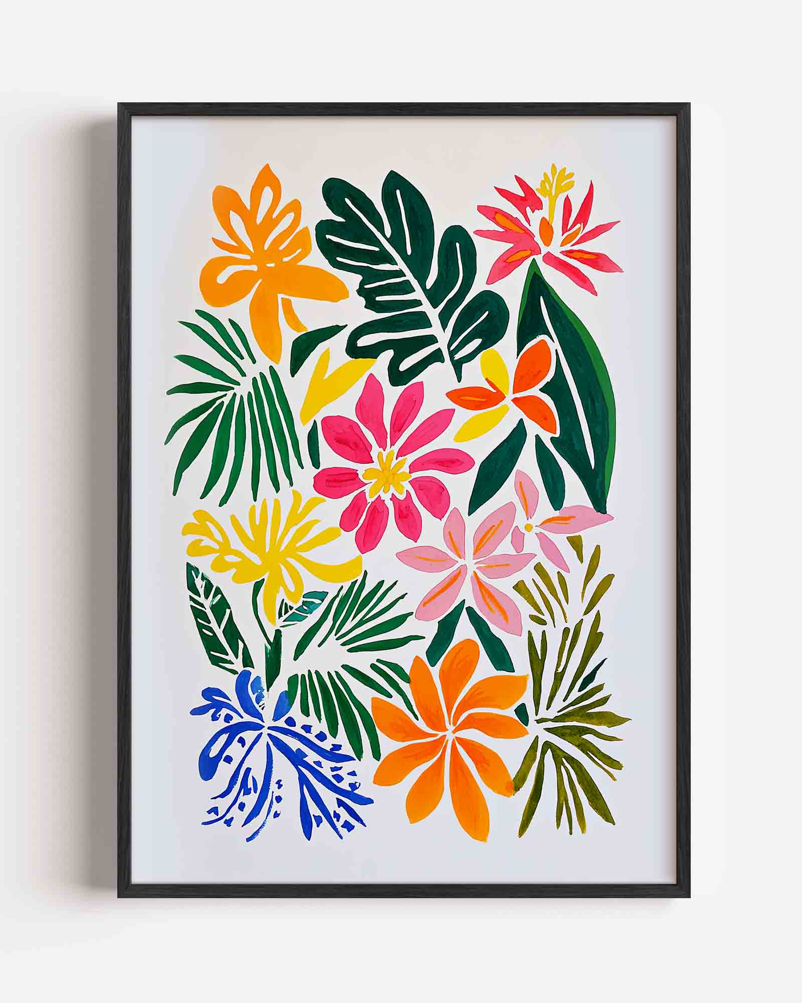 Tropische bloemen Poster