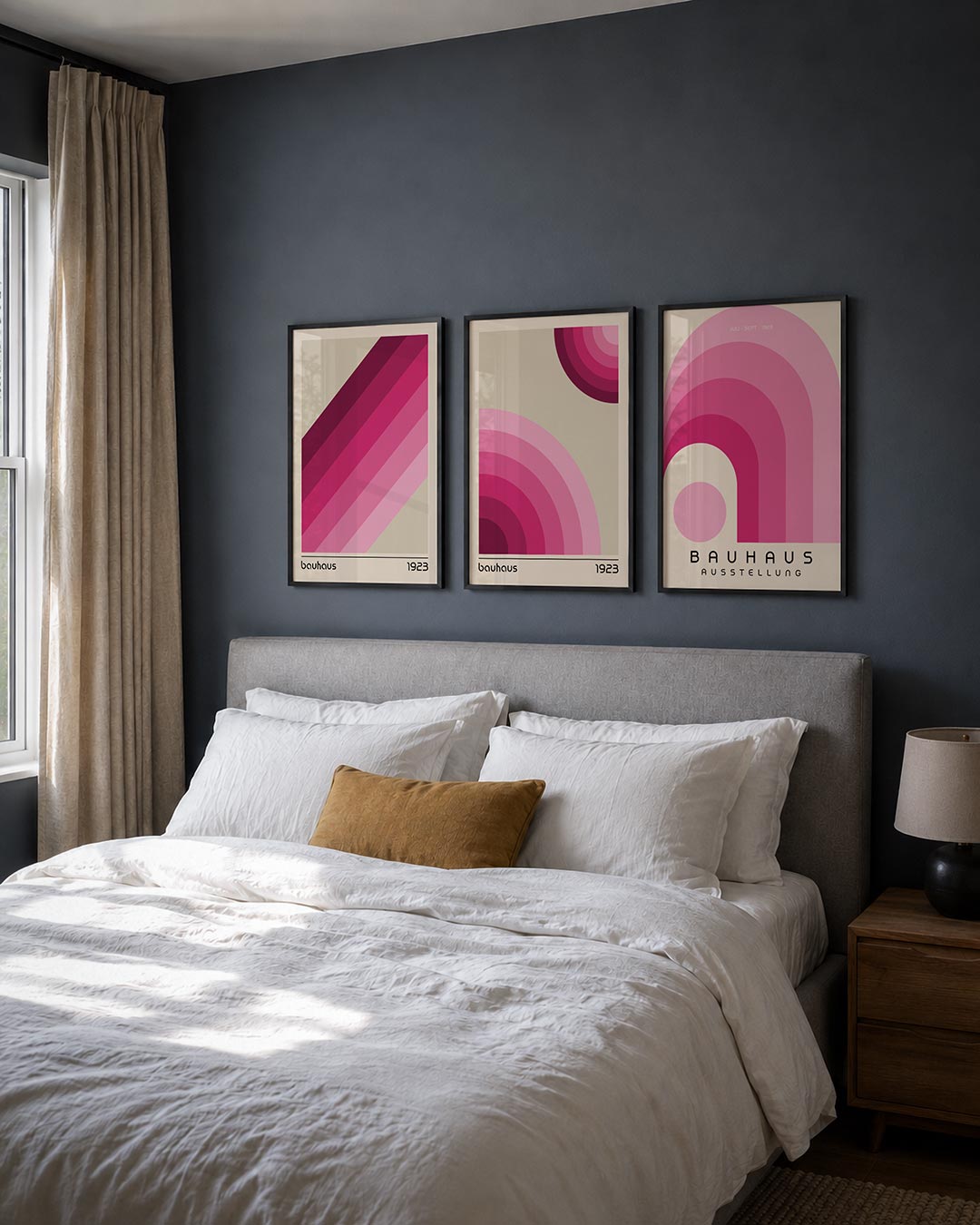 Kleurrijke diagonalen Posterset