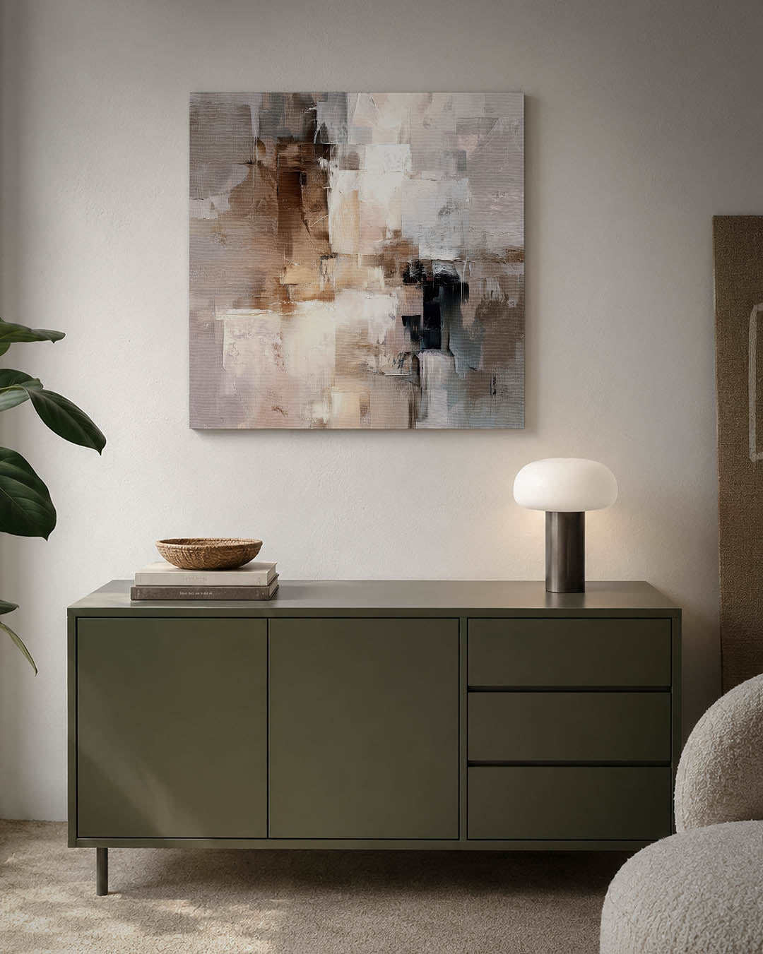 Gelaagde compositie Kunstwerk