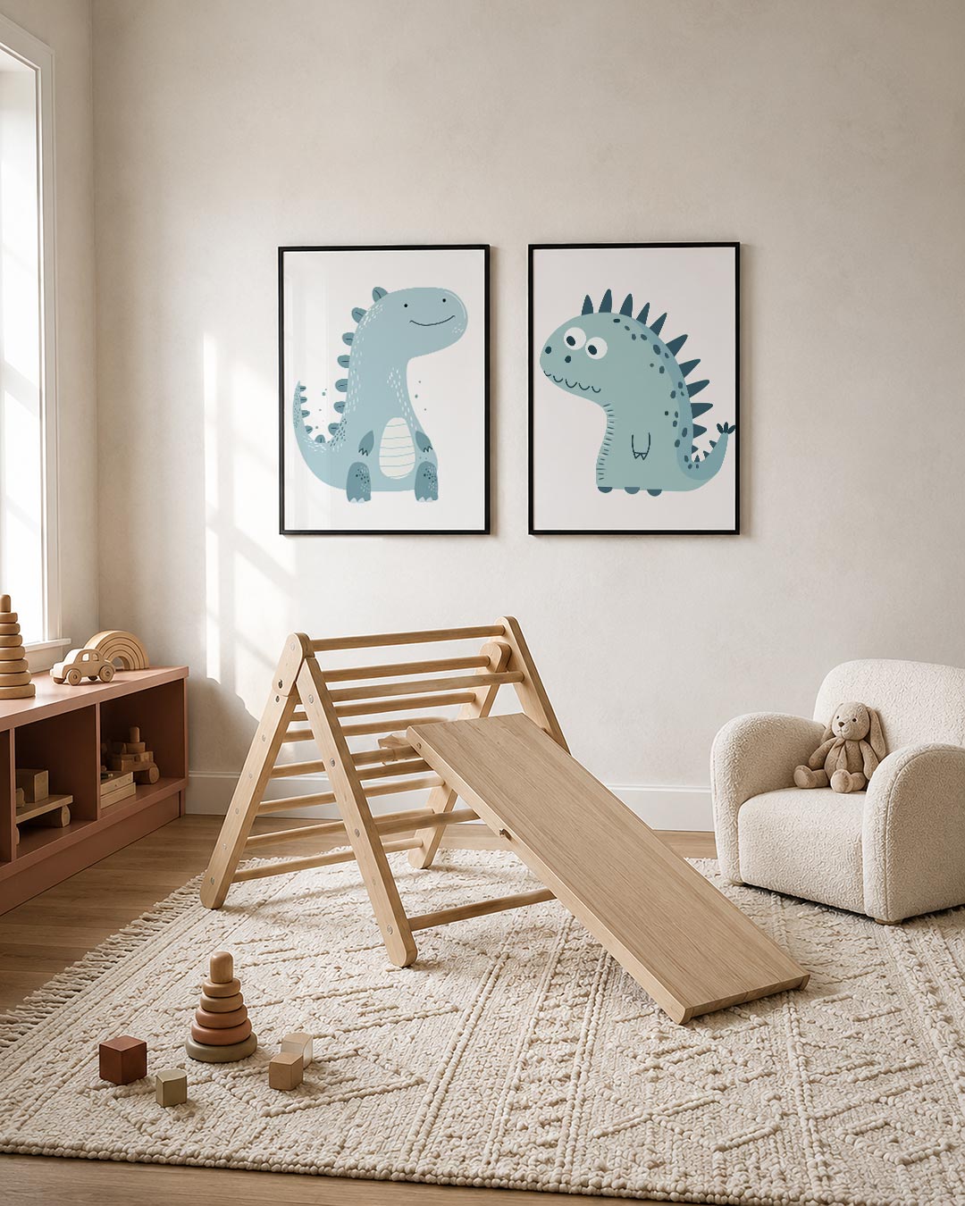 Vrolijke dino Posterset