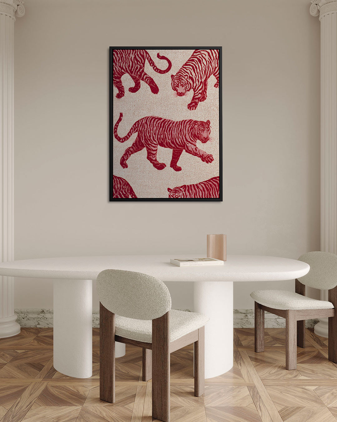 Tijgerpatroon Kunstwerk