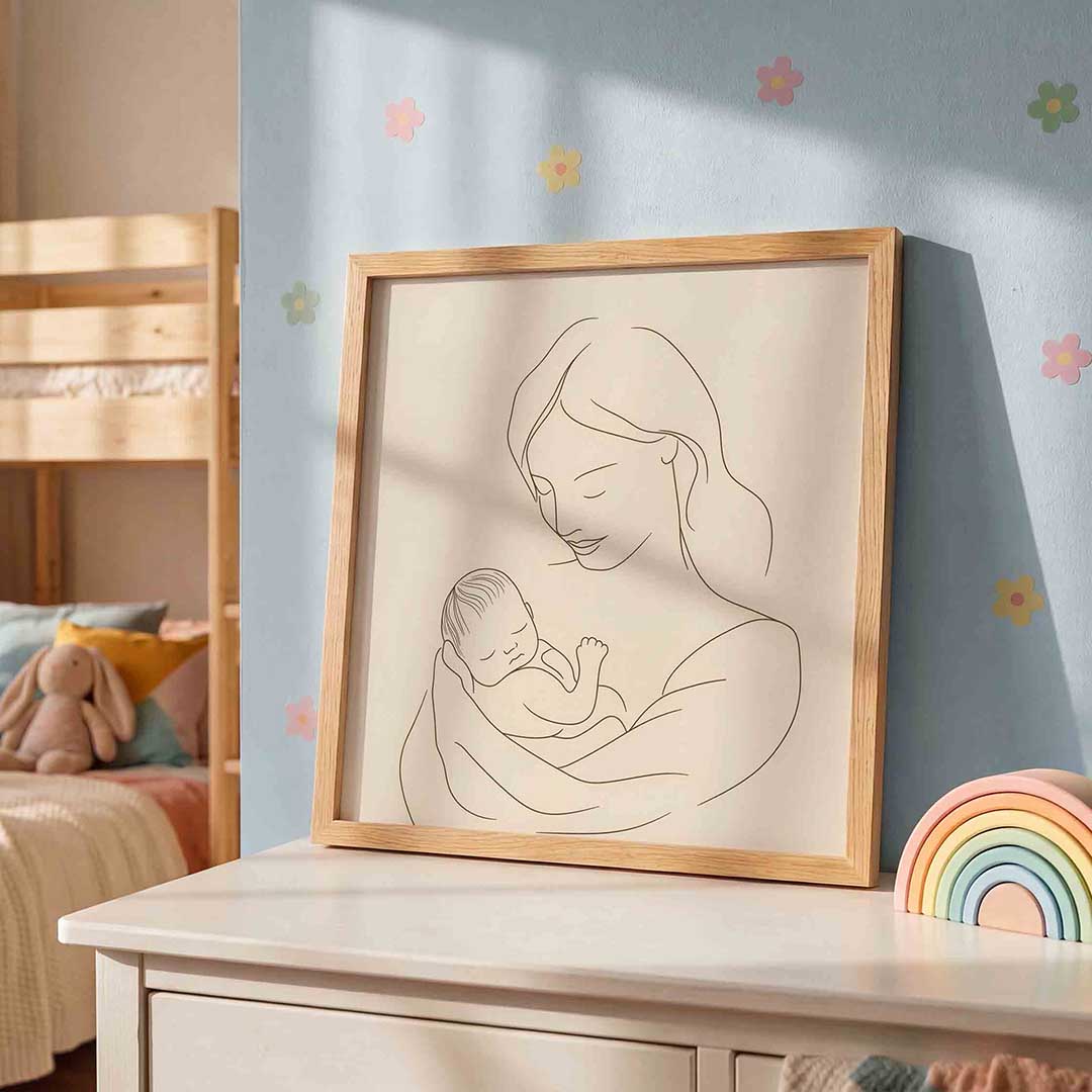 Moeder en kind Poster