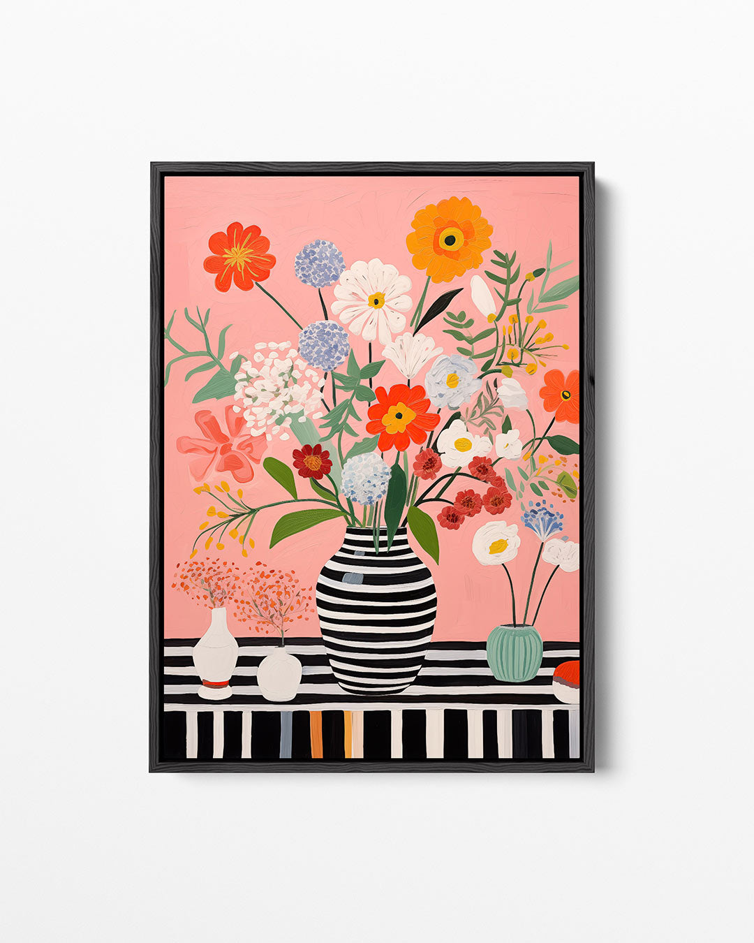 Bloemen in vazen Kunstwerk