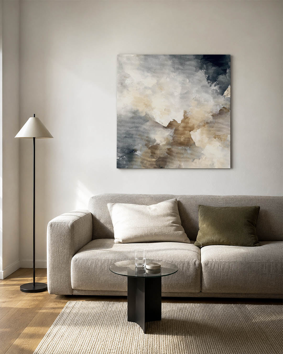 Dromerige kleurencompositie Kunstwerk
