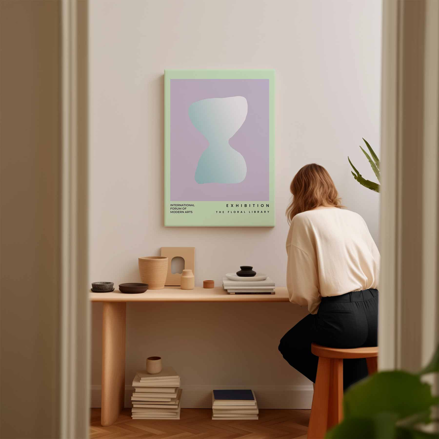 De Bloemenbibliotheek Expositie Poster