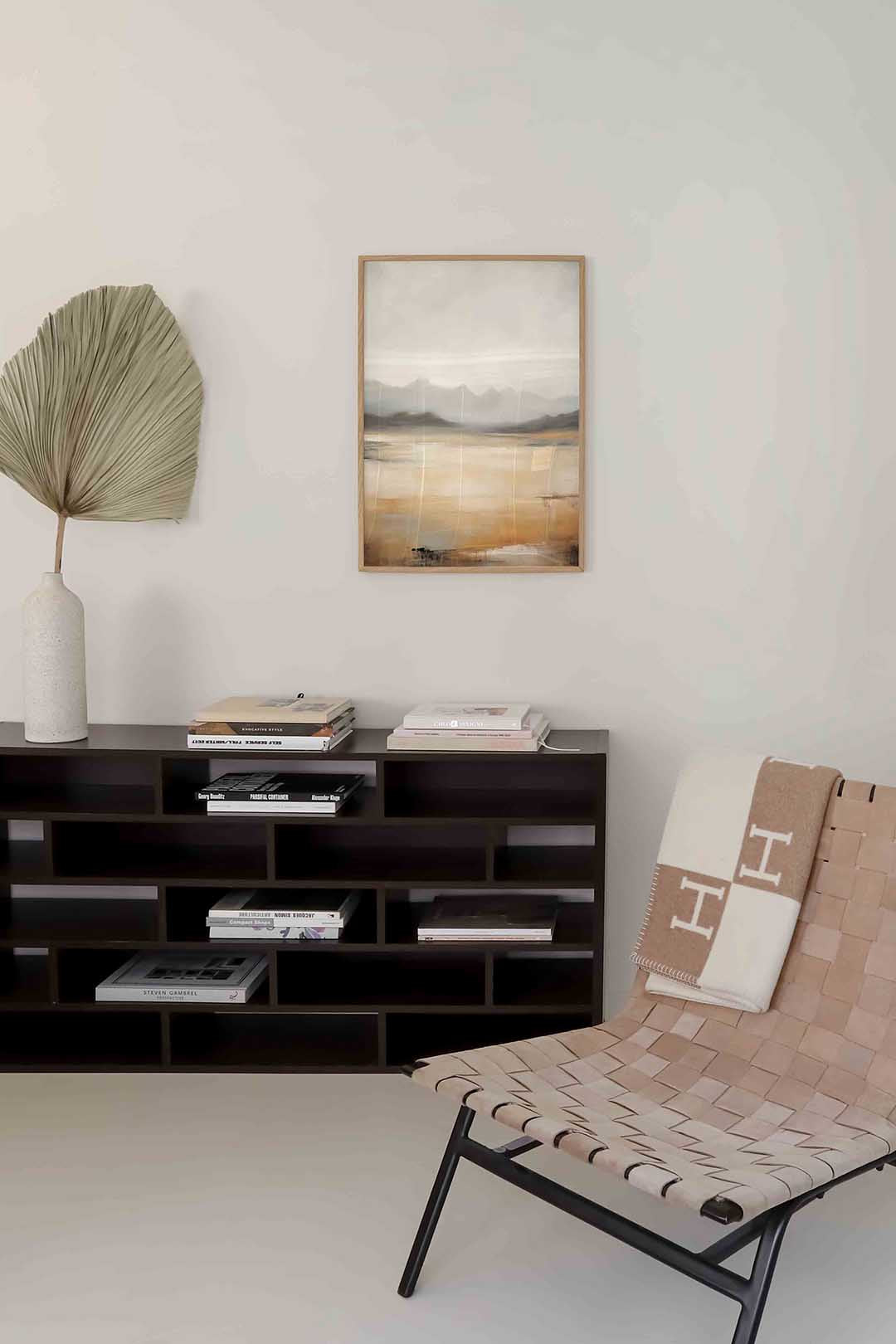 Landschap met bergen Poster