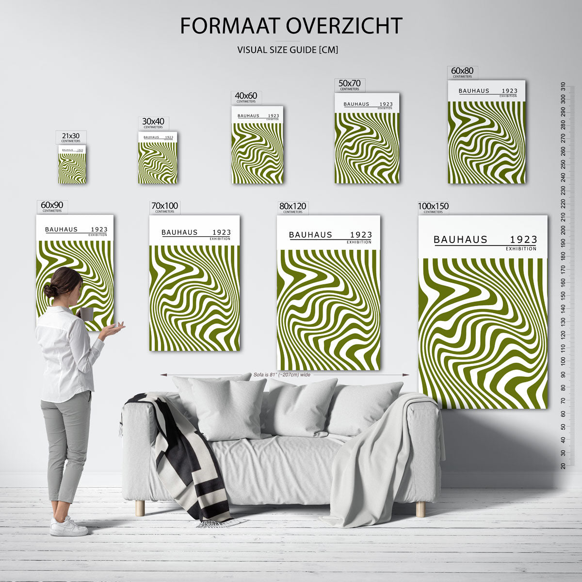 Golvend lijnenspel Poster