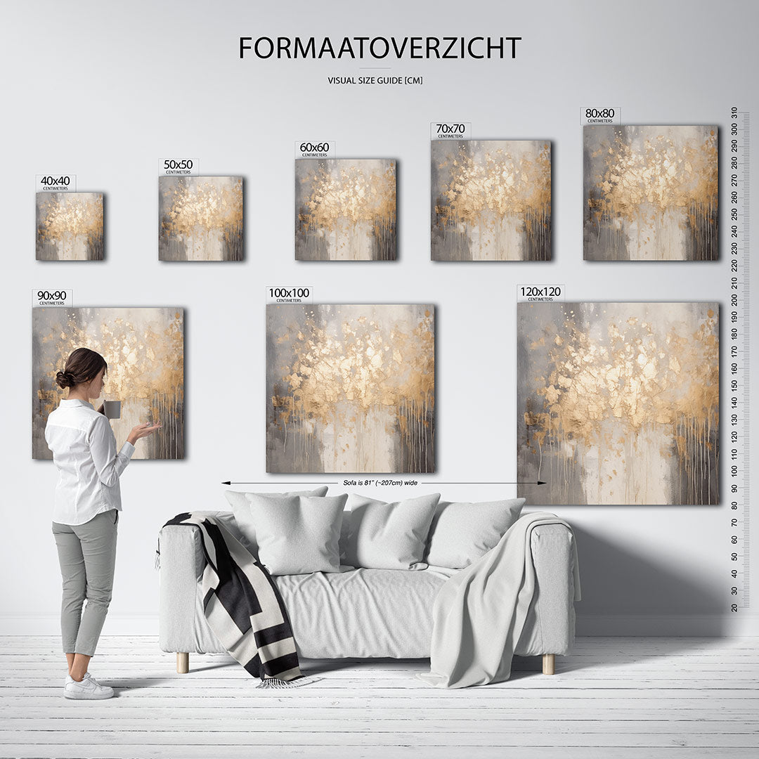 Gouden verval Kunstwerk