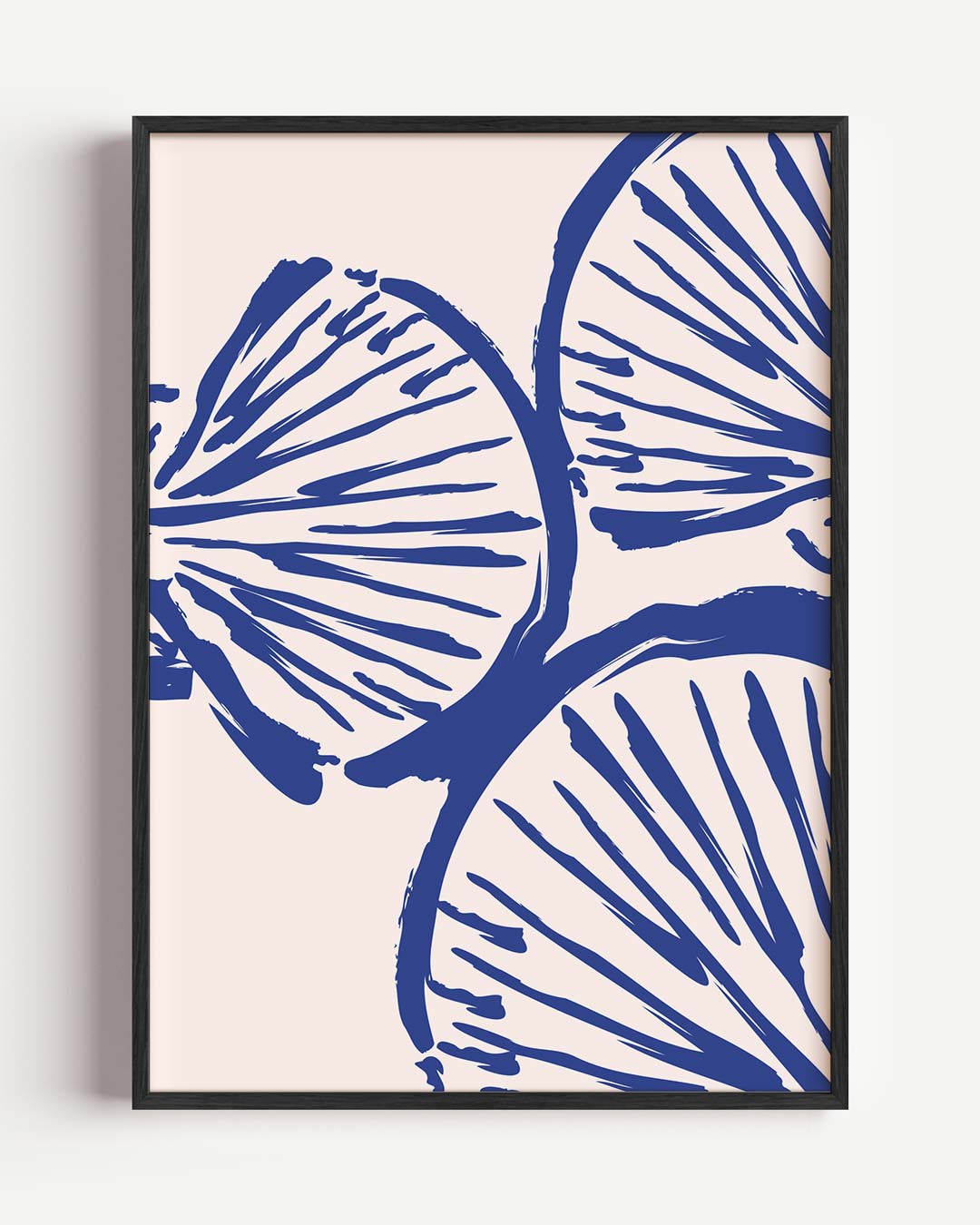 Abstracte Blauwe Schoonheid Poster-WallArtistic