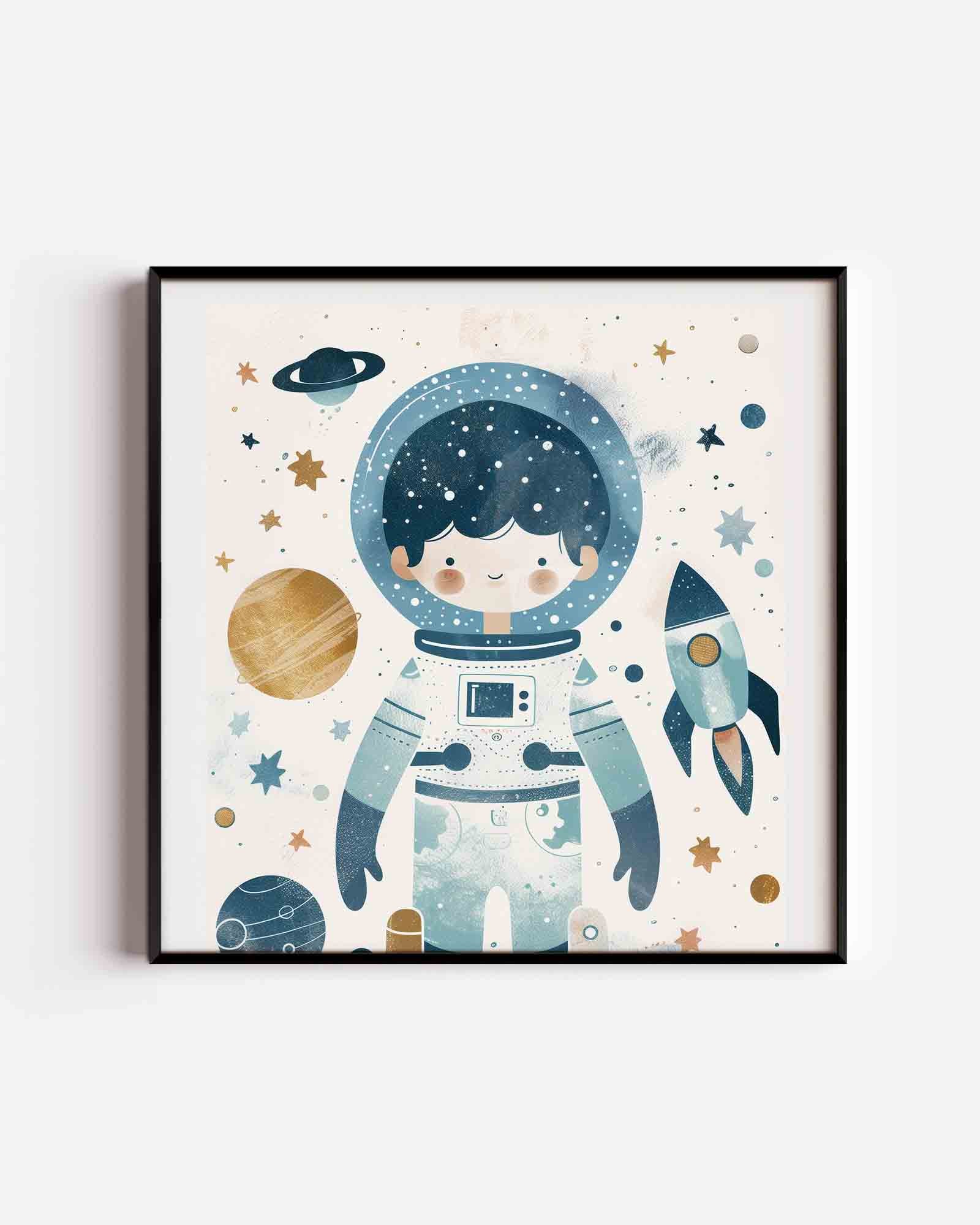 Astronaut en ruimte Poster