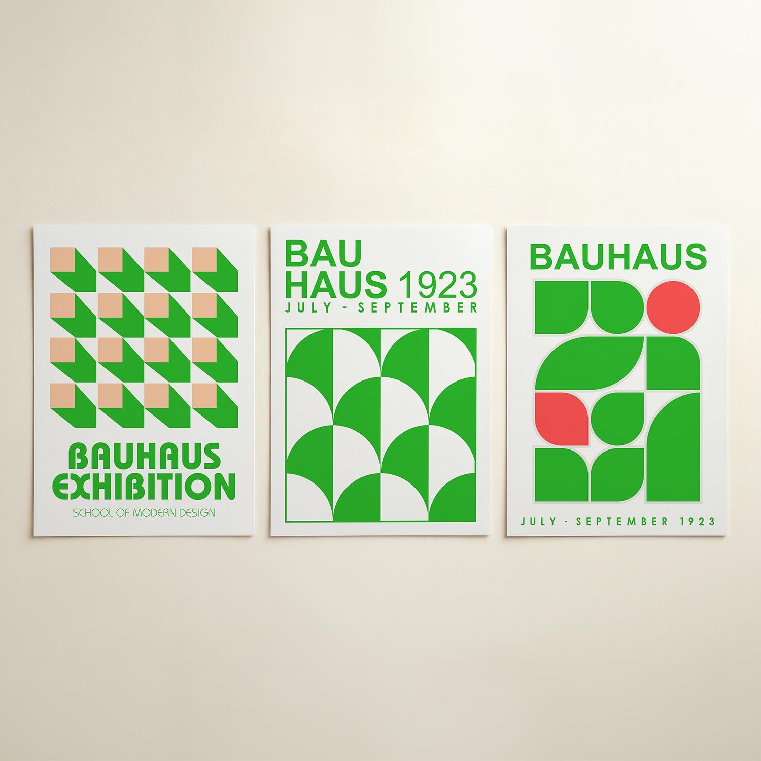 Vorm en schaduw Posterset
