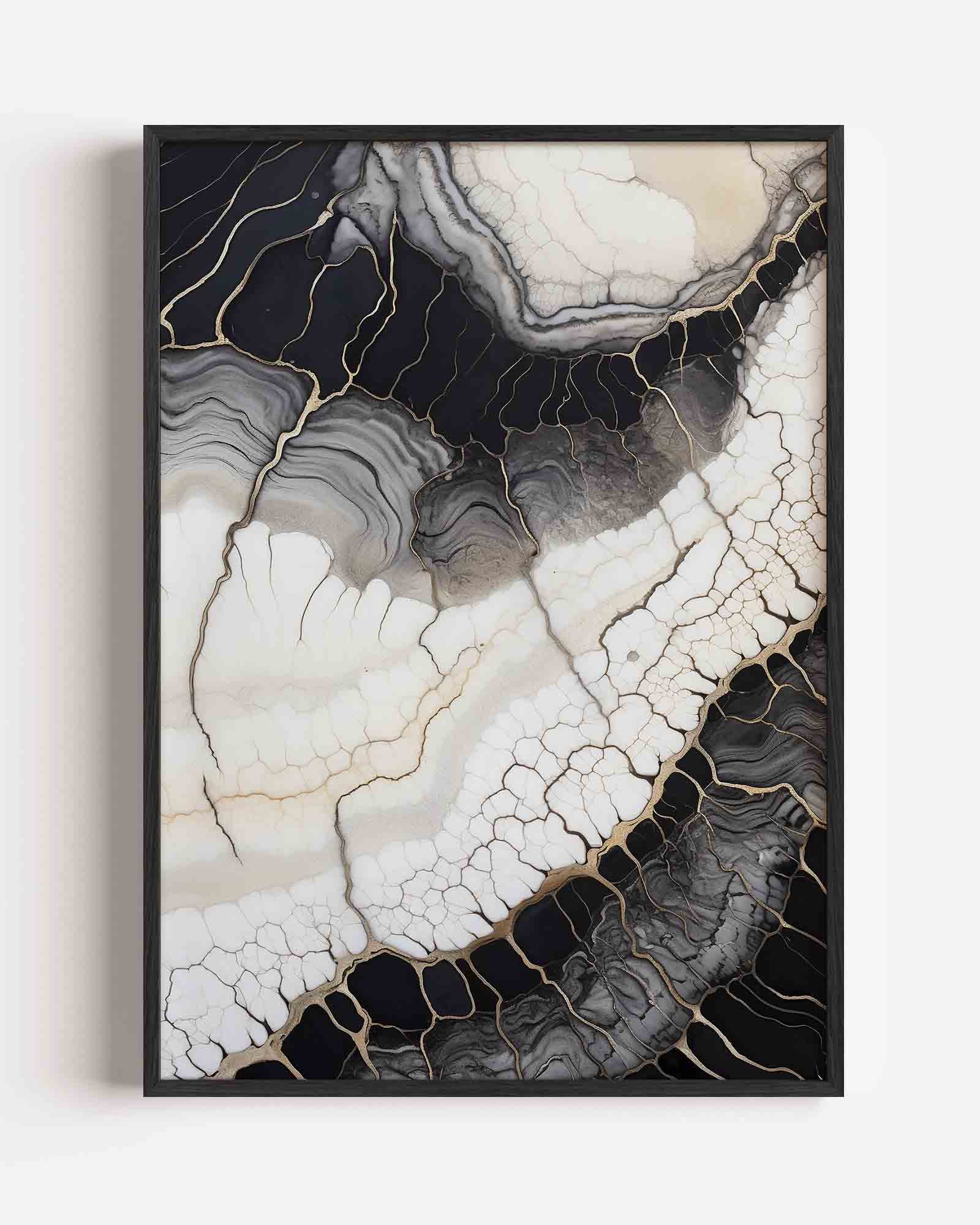 Abstracte lijnen en patronen Poster