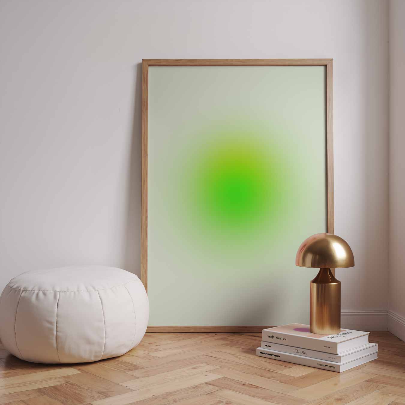 Groene Zen Cirkel Poster-WallArtistic