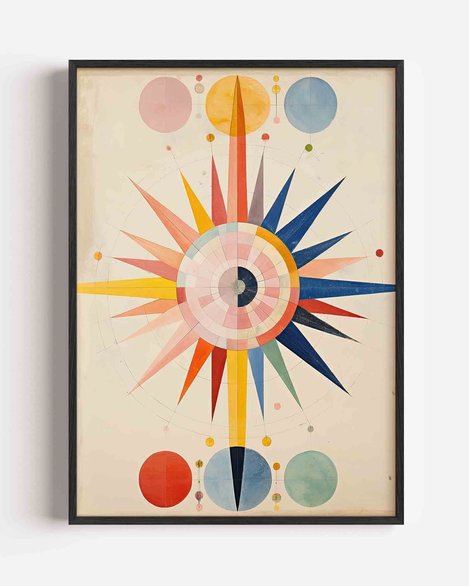 Kleurrijke geometrische vormen Poster