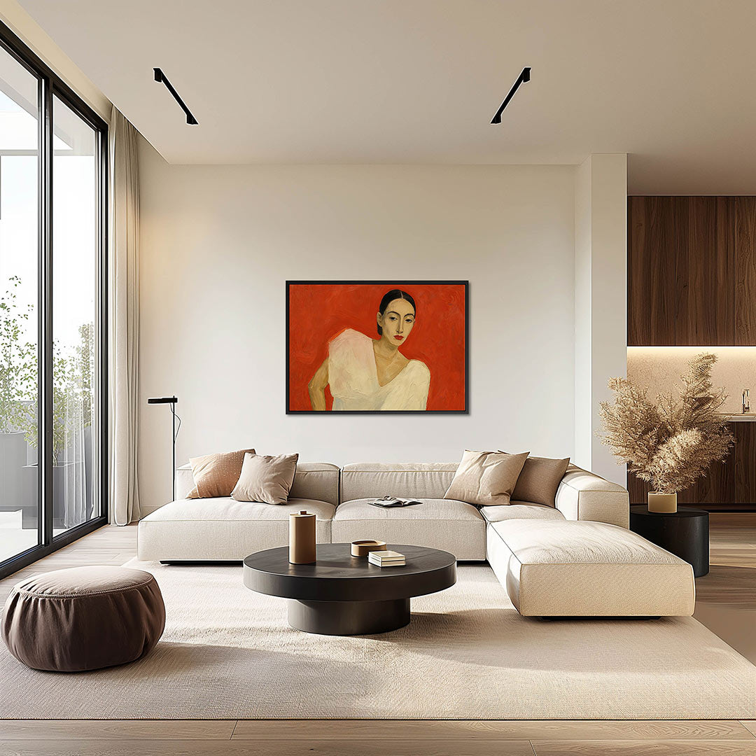 Vrouwelijk portret Kunstwerk