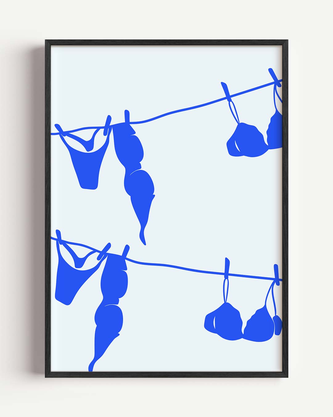 Tropische Waslijn Art Poster-WallArtistic